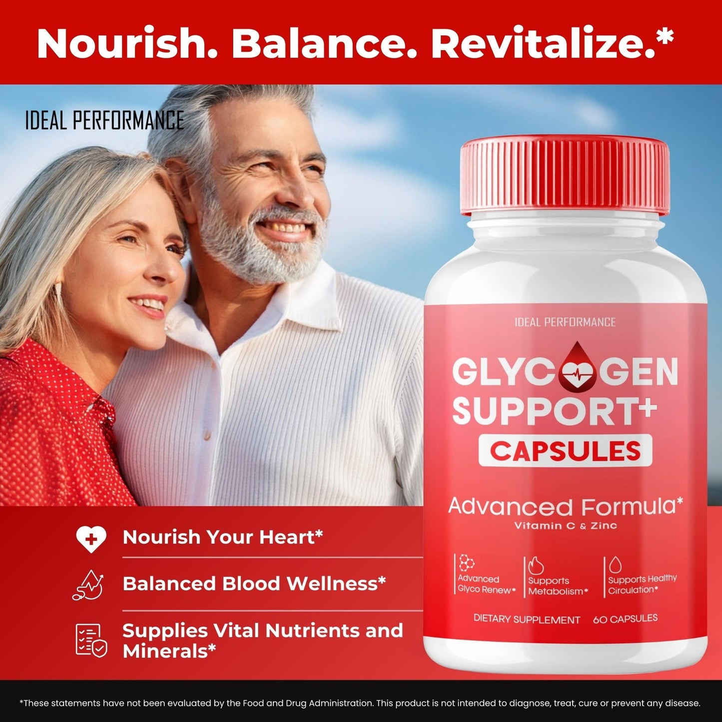 IDEAL PERFORMANCE Glycogen Support Capsules 120 Capsules