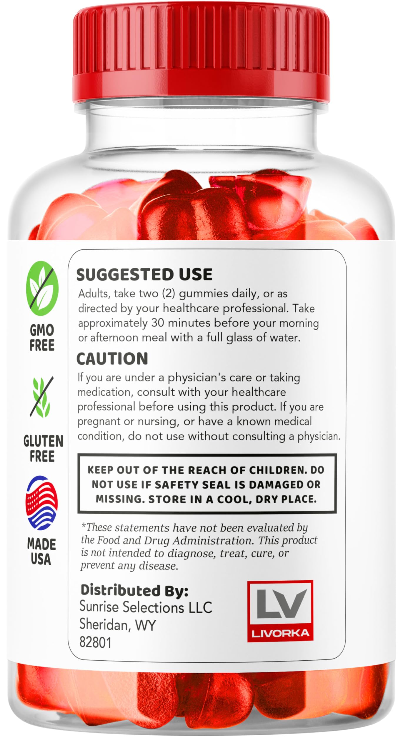 LIVORKA ActivBoost Keto ACV Gummies 300 Gummies