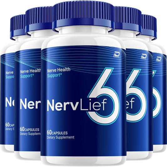 Indelo Nervlief 6 Advanced Supplement Natural Blend Capsules, 300 Capsules