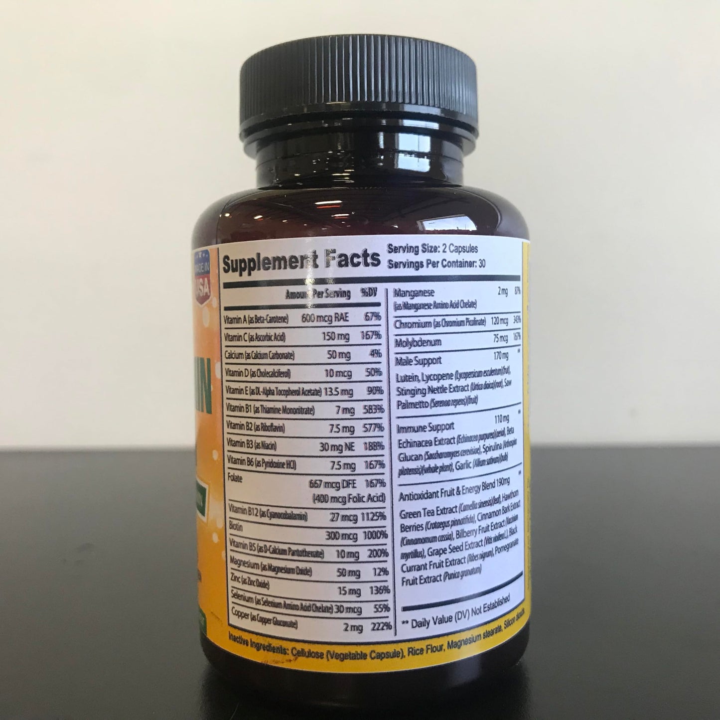 Bradeson Naturals Men's Multivitamin Capsules, 60 Count