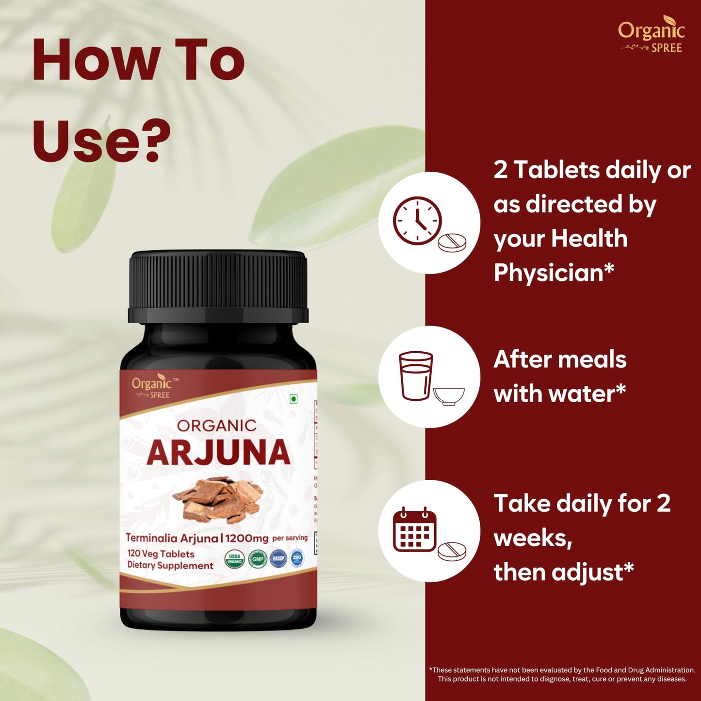 ORGANIC SPREE Arjuna Tablet 360 Tablets