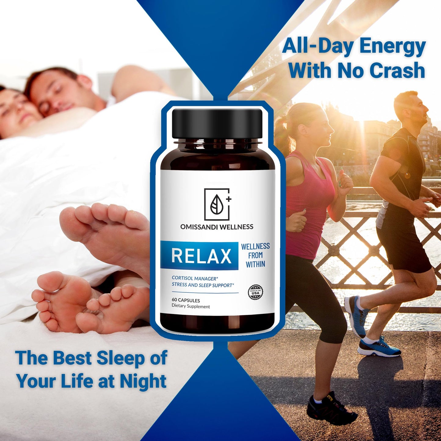Dr. Stern OMISSANDI-Wellness Relax Adrenal Support Supplement Capsule, 60 Count