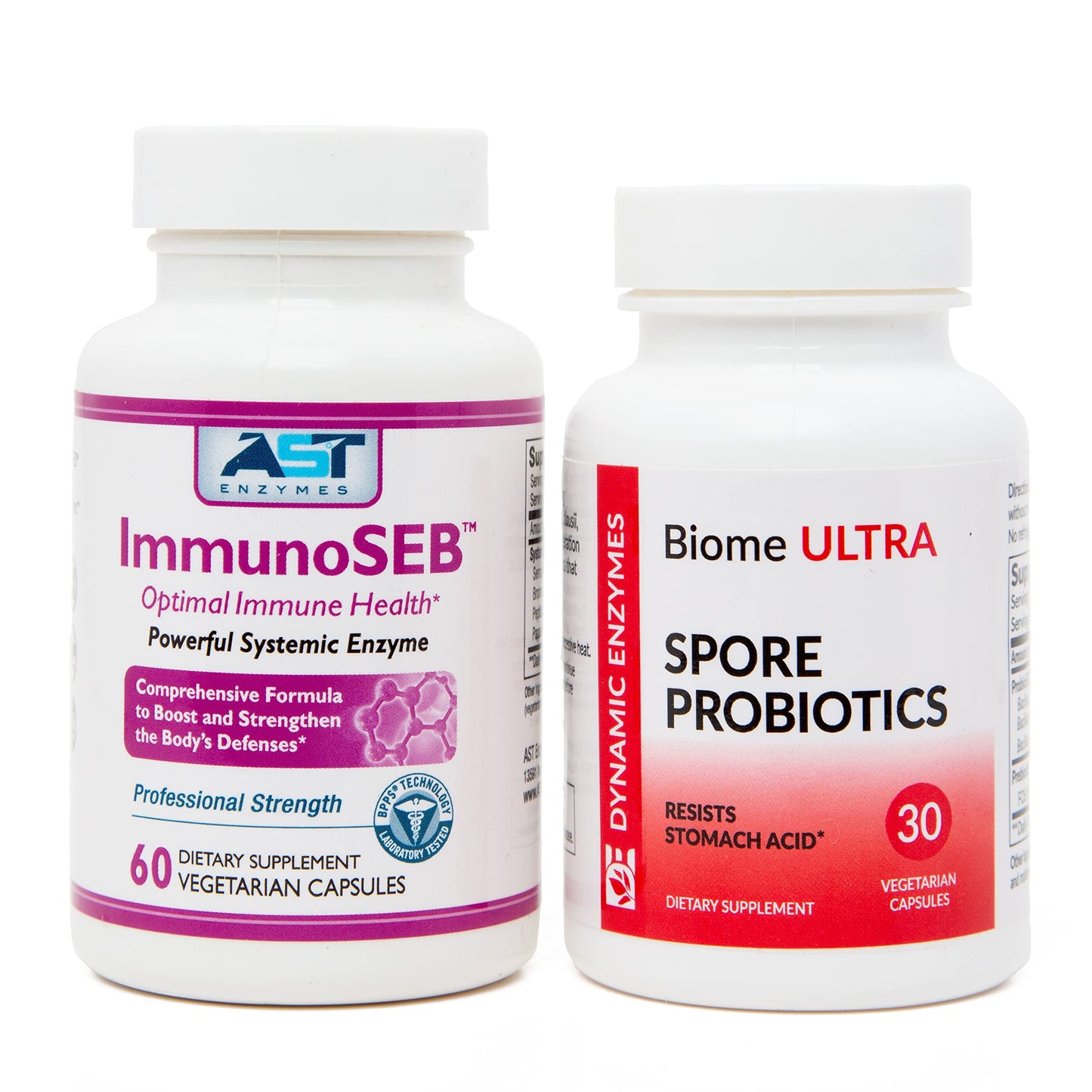 AST Enzymes ImmunoSEB & Biome Ultra Capsule, 1 Count