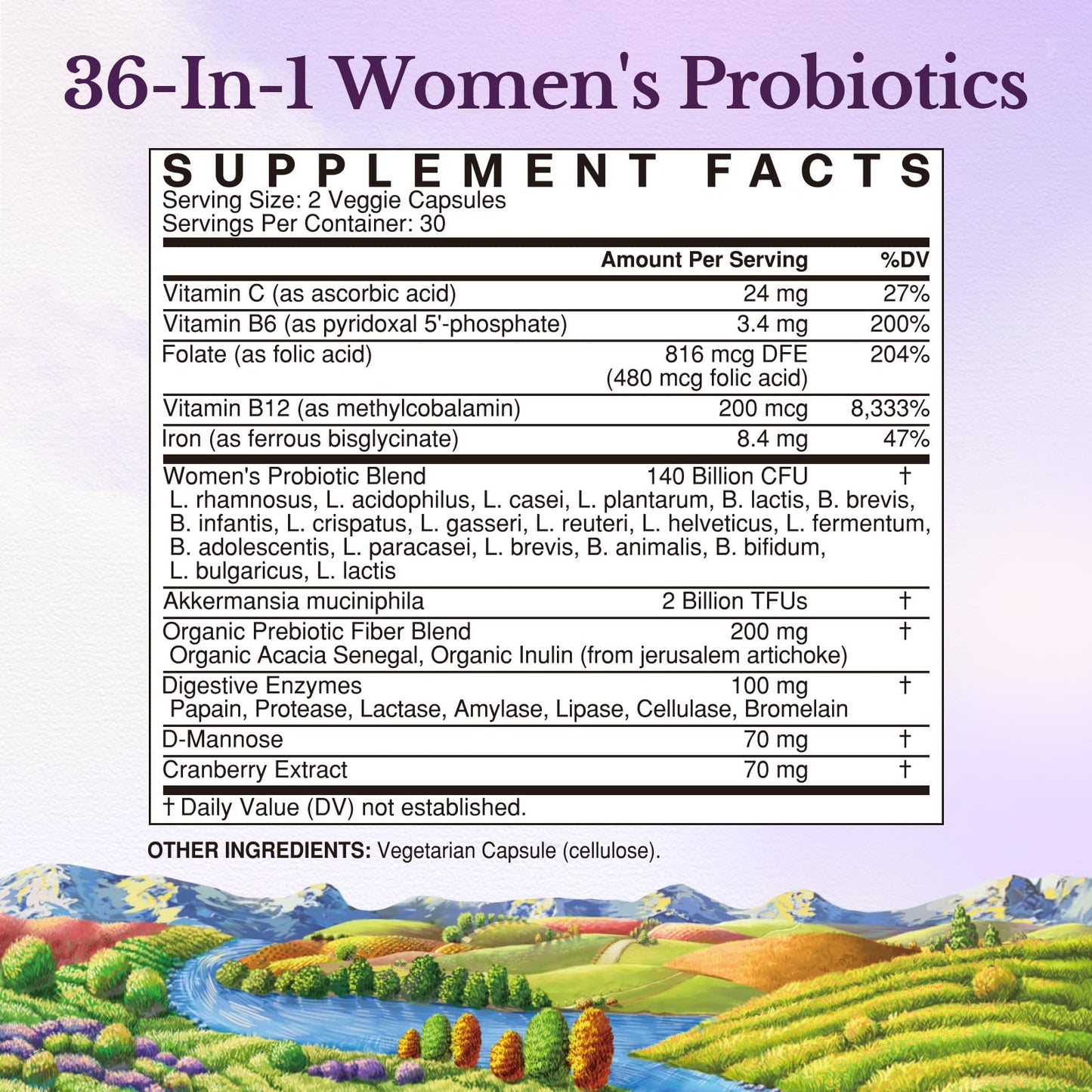 Vitalitown Probiotics for Women Capsules, 60 Count