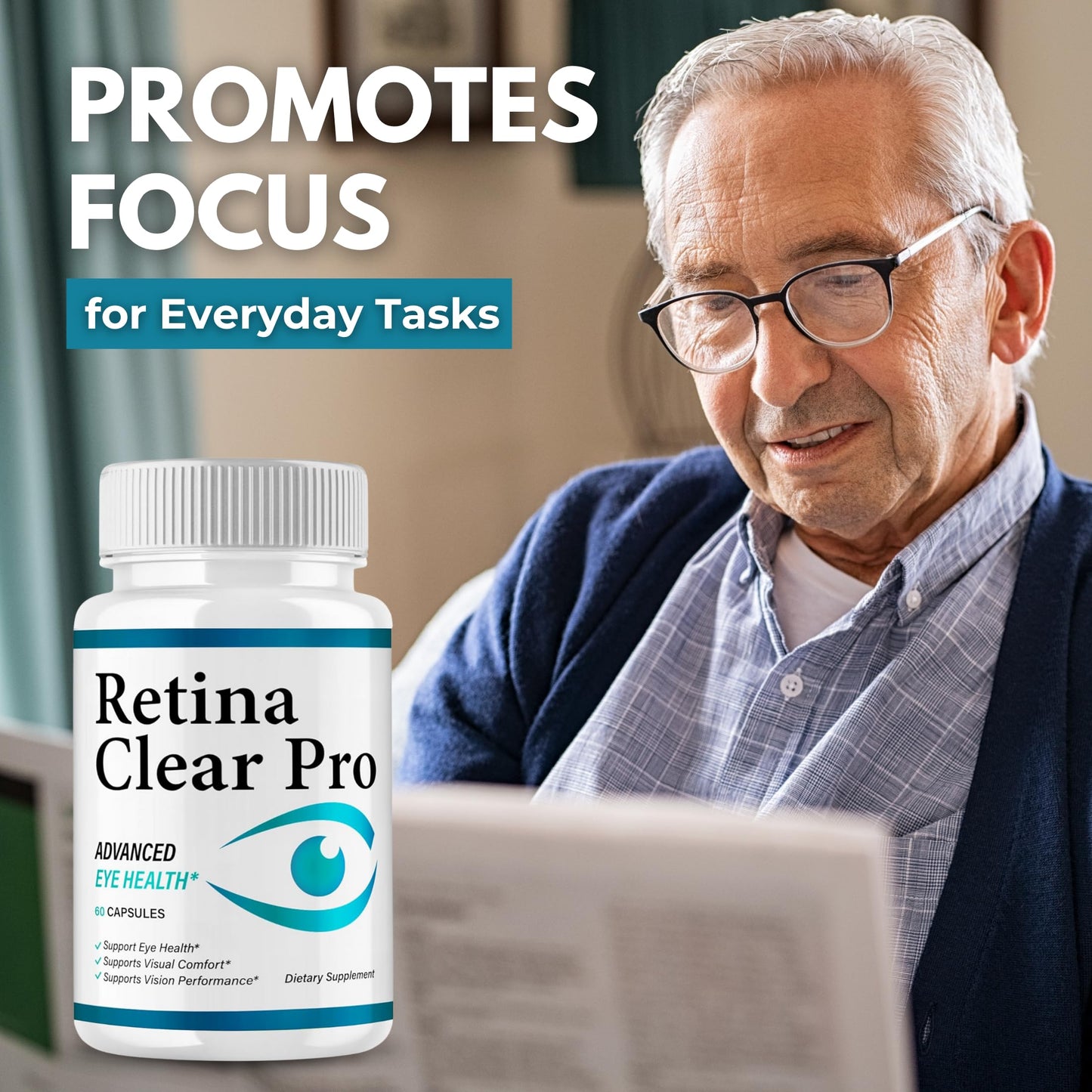 NutraTrust Labs Original Retina Clear Pro Flow Advanced Capsule, 60 Capsules