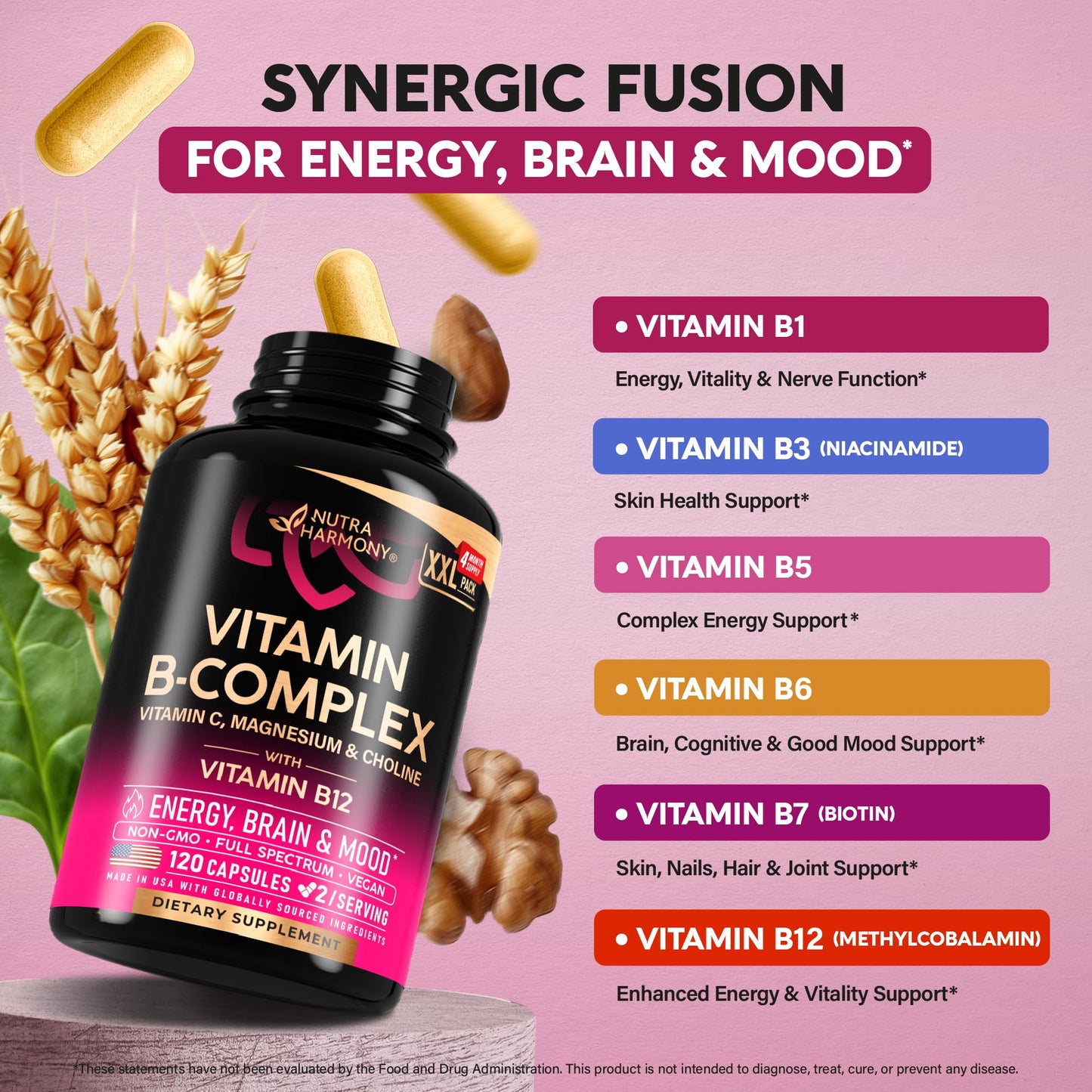 NUTRAHARMONY Vitamin B Complex Capsule 120