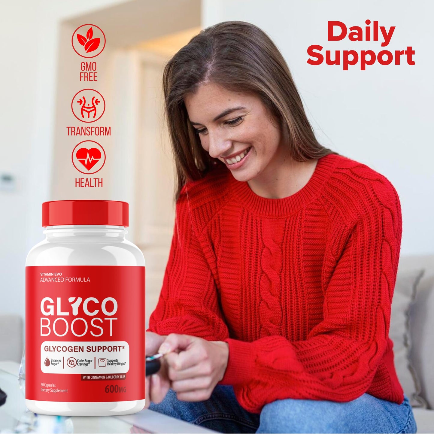 Vitamin Evo Glyco Boost Glycoboost Maximum Glyco Optimizer Strength Glycogen Pills Capsules, 300 Capsules