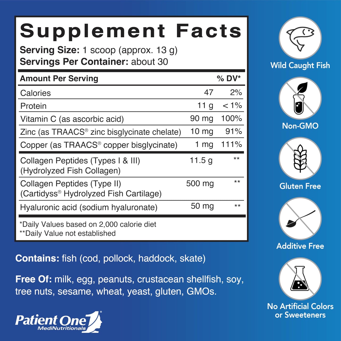 Patient One Marine Collagen Powder 13.75 oz