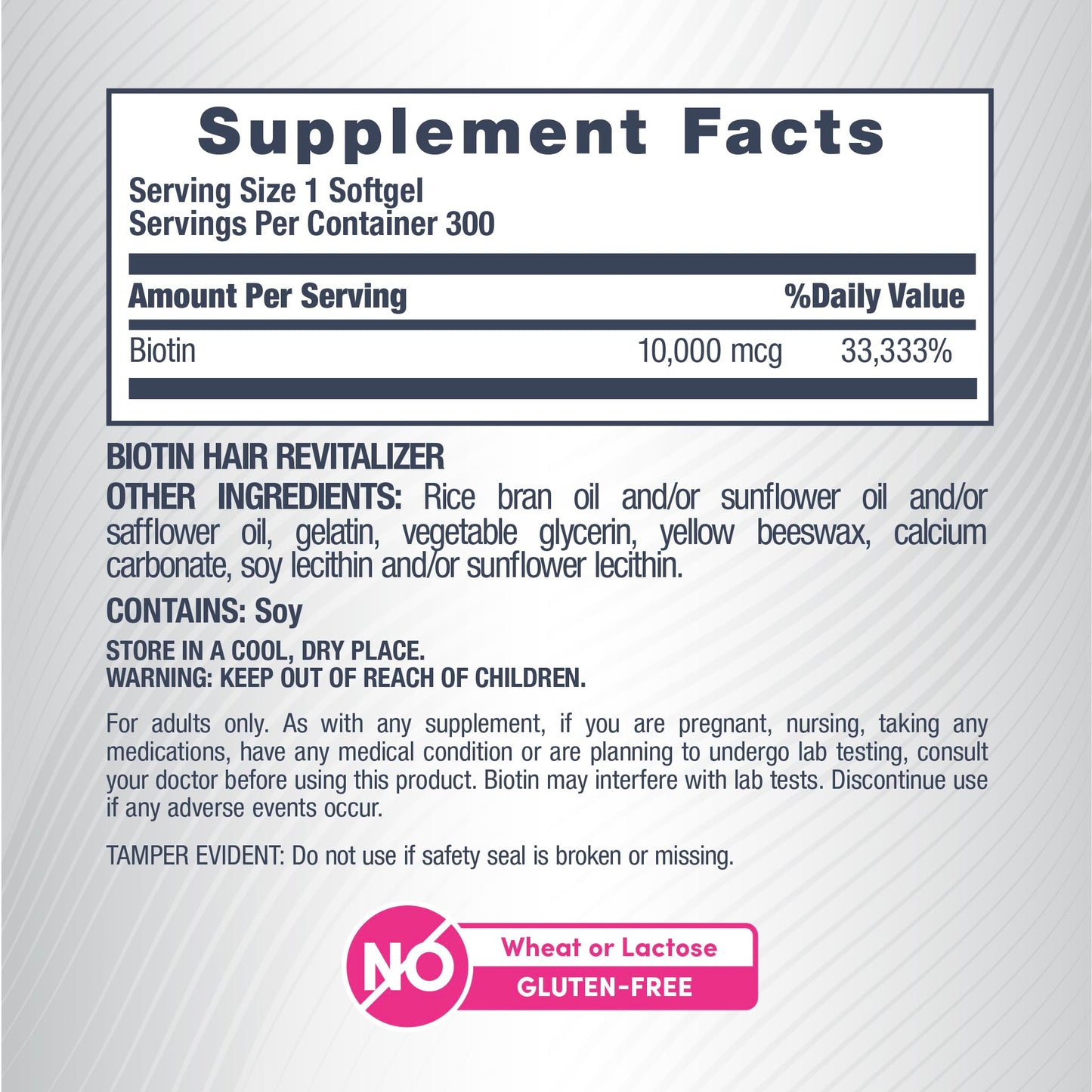 NeoCell Biotin Hair Revitalizer 10000mcg Softgels, 150 Count