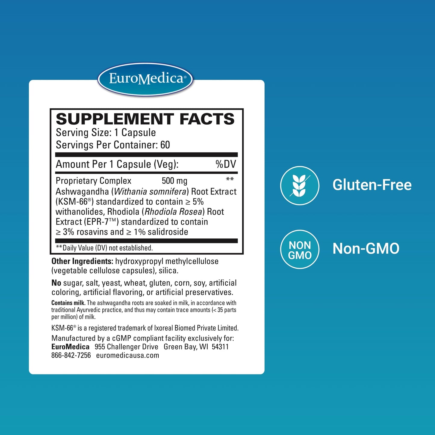 EuroMedica Adaptra Capsules 60