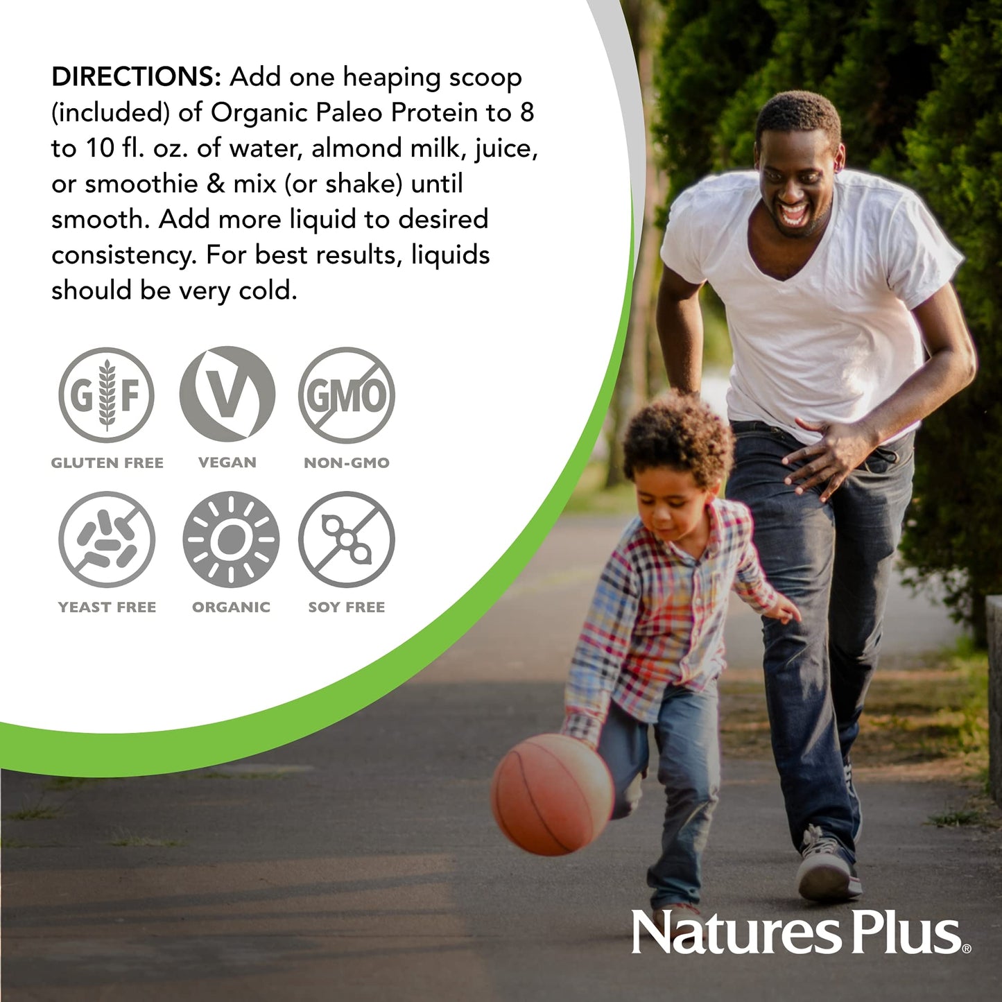 Nature's Plus Organic Paleo Protein Powder 15 Servings