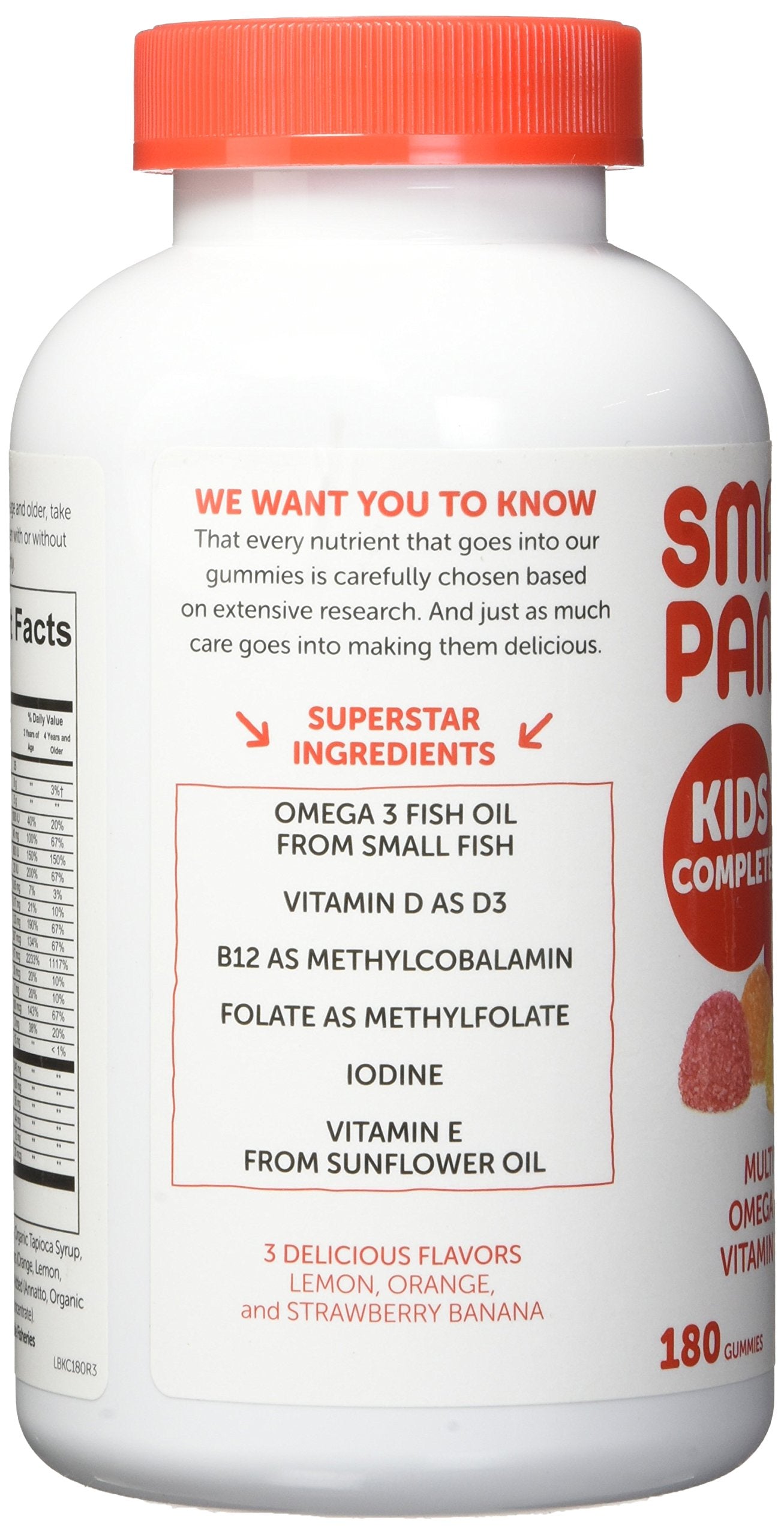 SmartyPants Kids Complete Multivitamin Gummy 180 Count