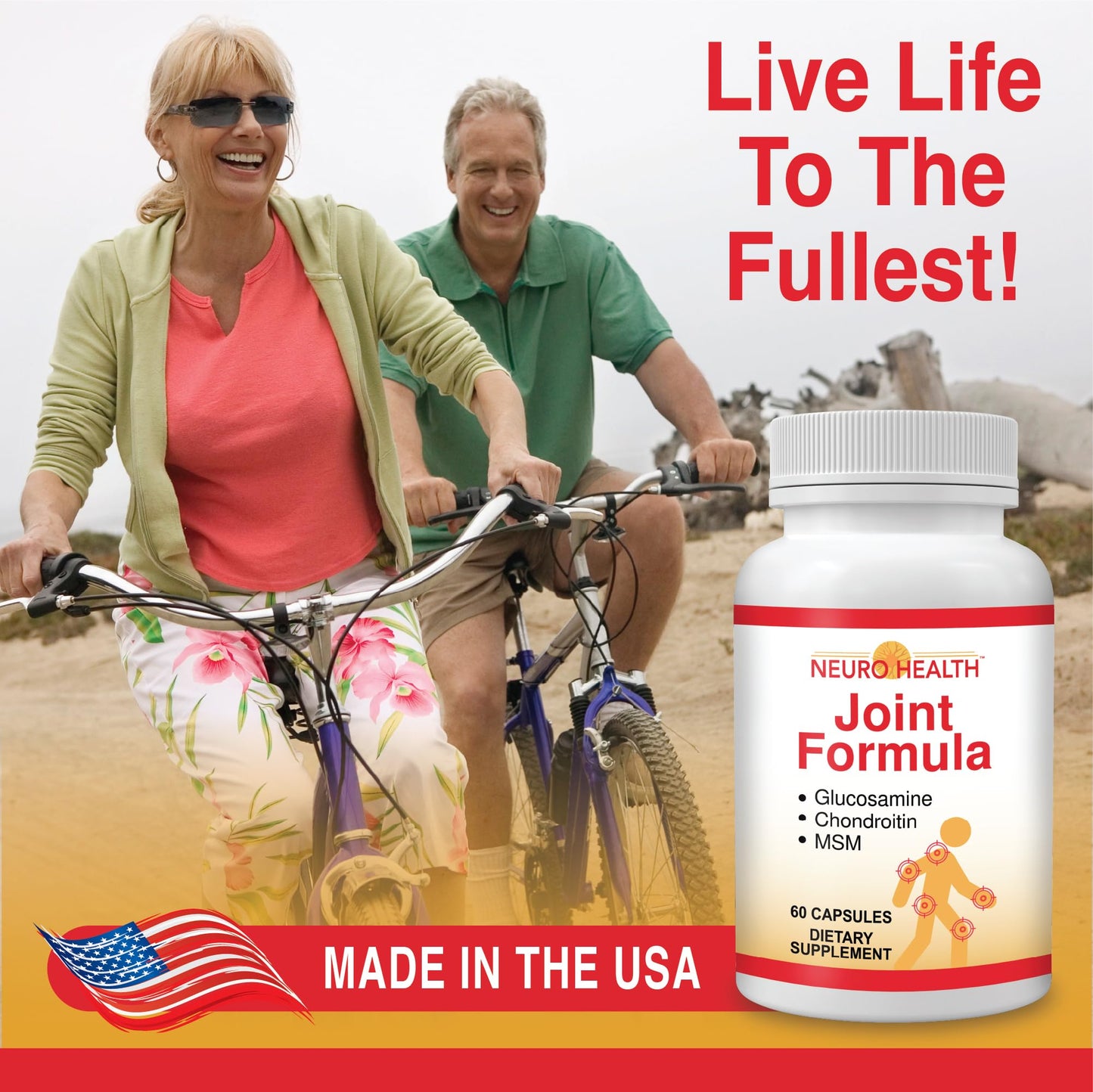 Neuro Health Joint Formula with Glucosamine, Chondroitin and MSM, 60 Capsules