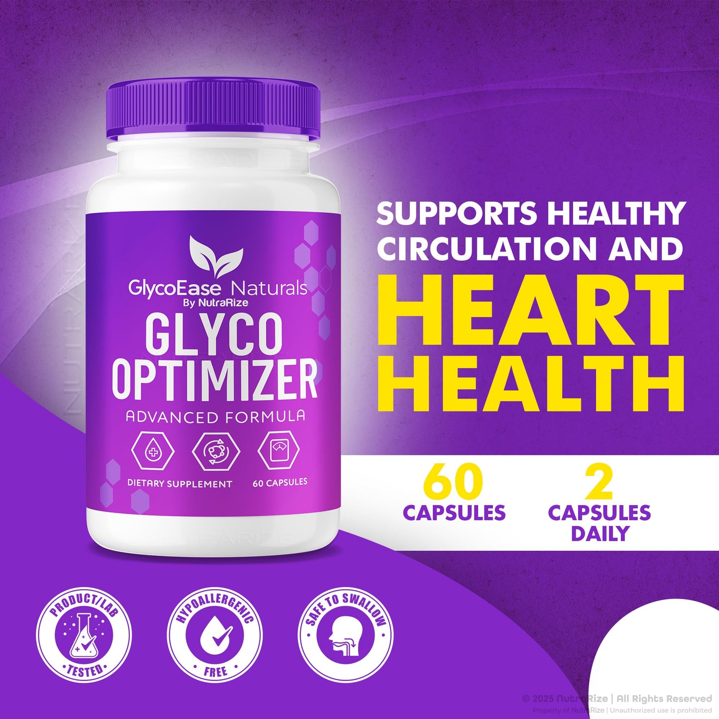 NutraRize GlycoEase Glyco Optimizer Capsules 60 Count