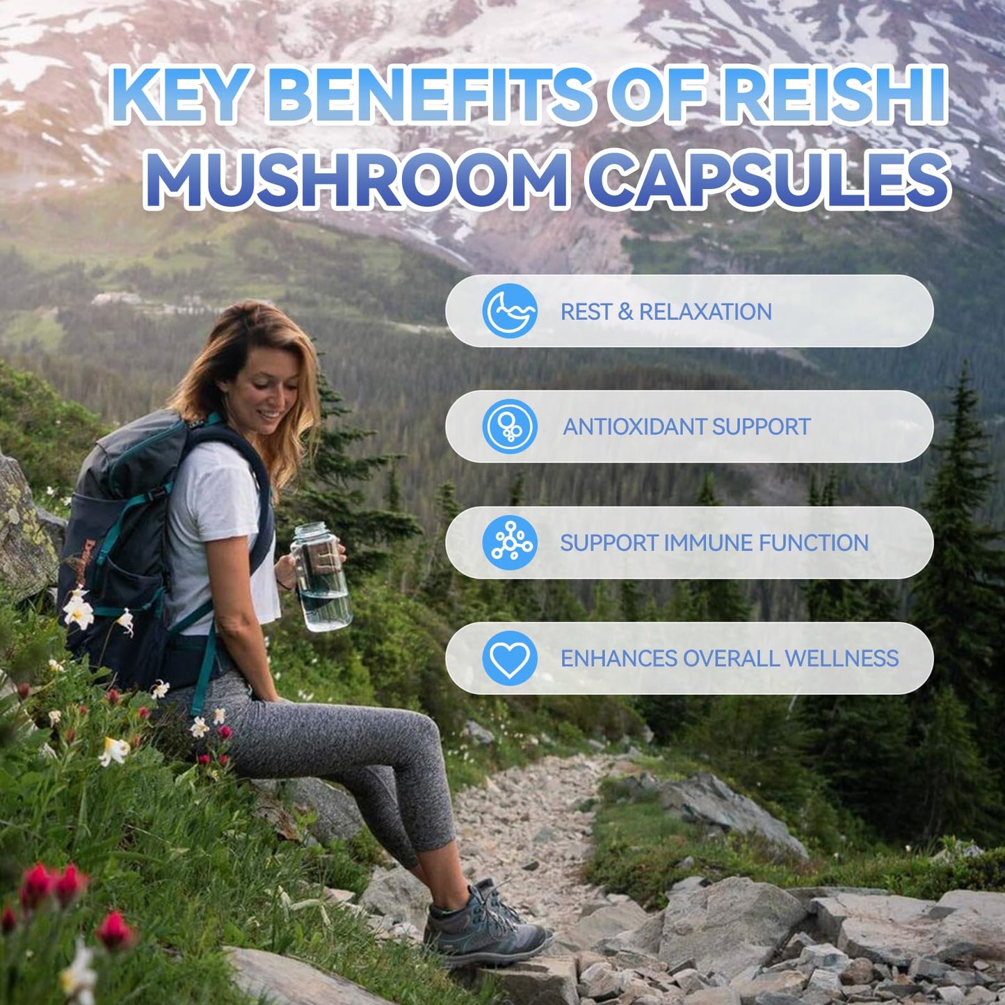 Agumoon Reishi Mushroom Capsules, 120 Count