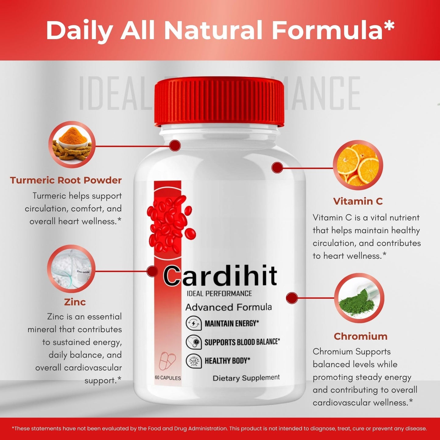 Ideal Performance Cardihit Capsules 180 Capsules