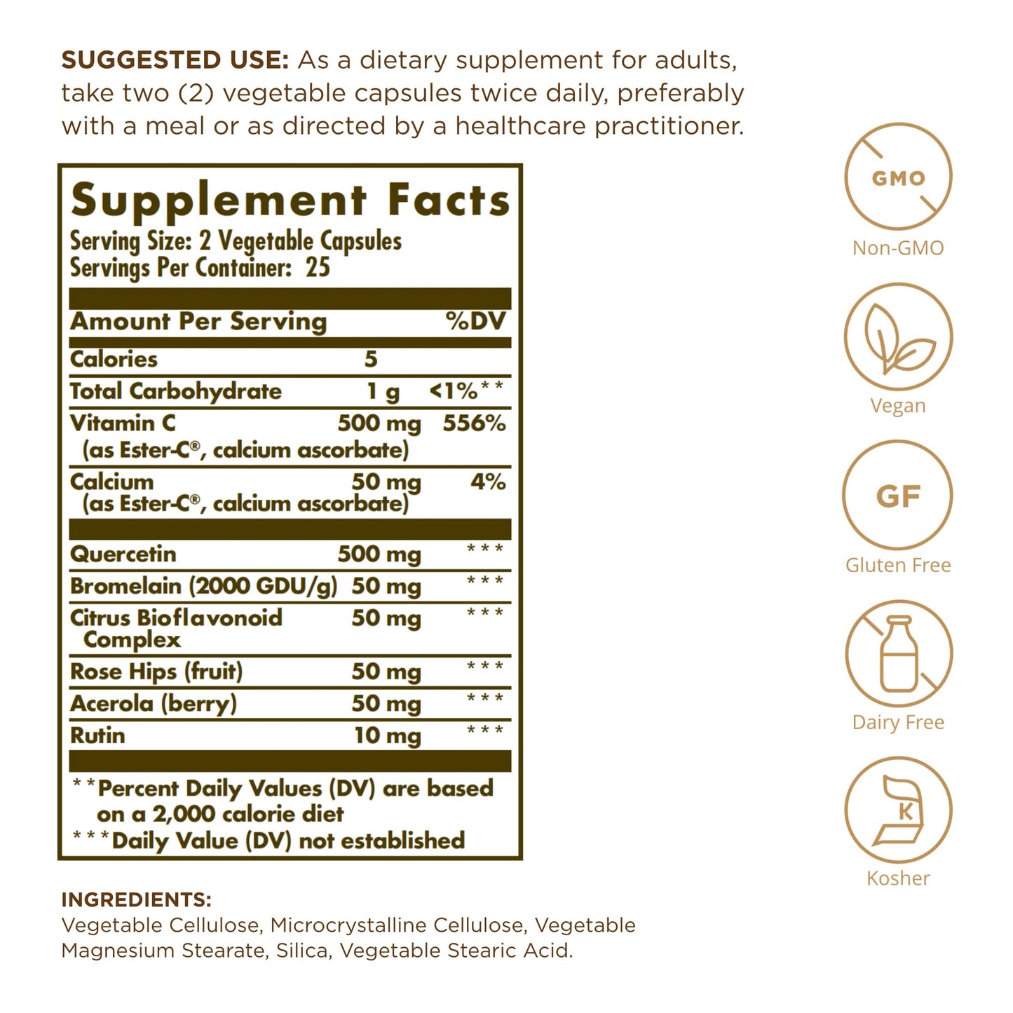 Solgar Quercetin Complex with Ester-C Plus Softgels 50 Count (Pack of 2)