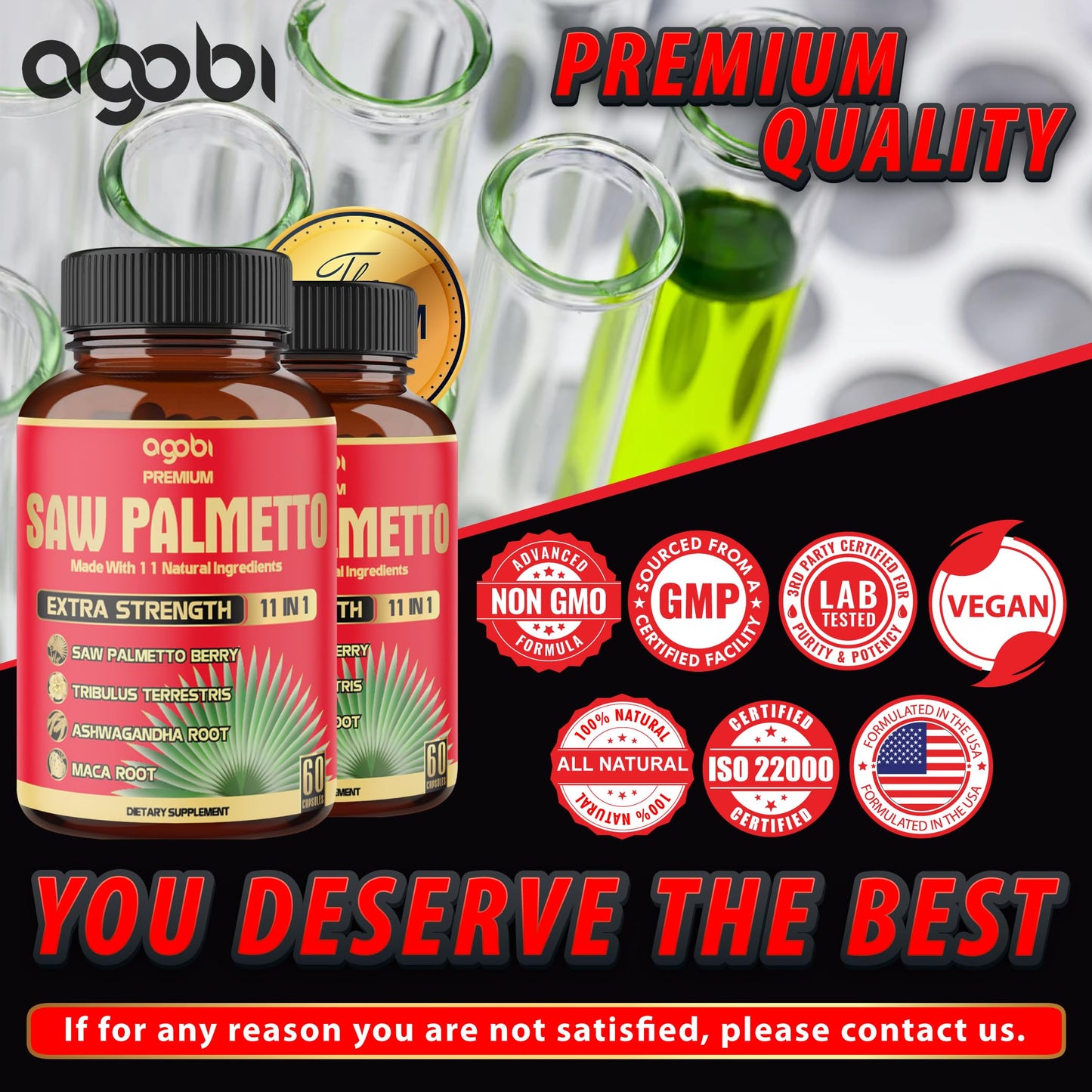 agobi Saw Palmetto Capsules 120 Capsules