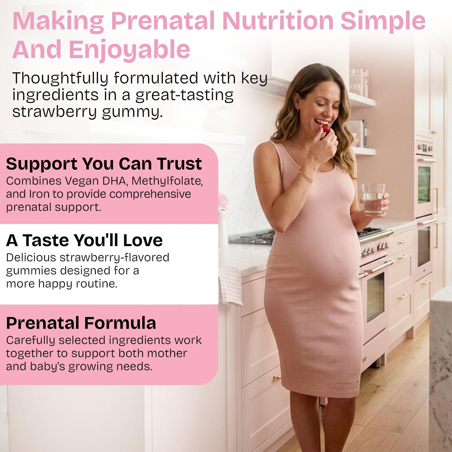 Shailee Prenatal Vitamins for Women with DHA, Methylfolate & Iron Capsule, 90 Count