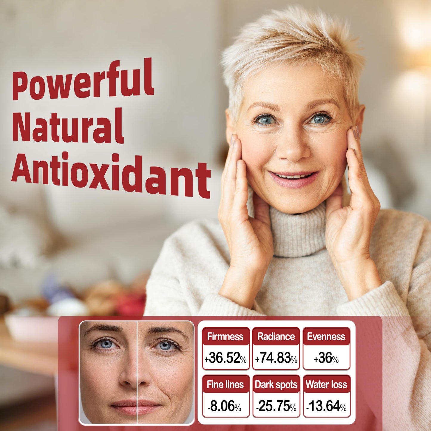 SUGAWITA Astaxanthin 12mg 24mg Gummies, 60 Count