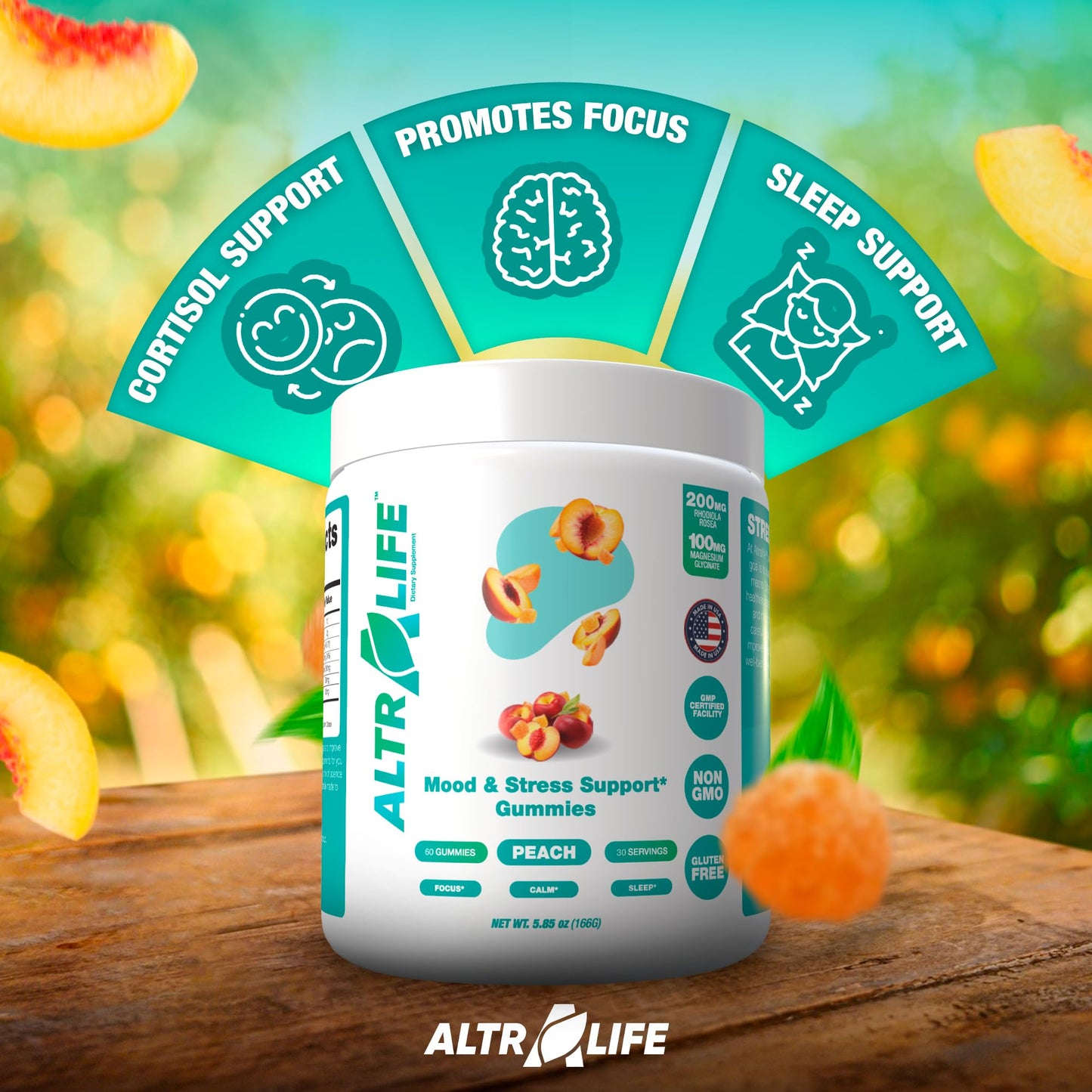 ALTRALIFE Kava Kava Gummies 60 Count
