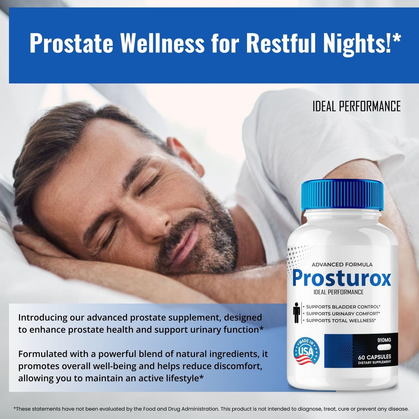 IDEAL PERFORMANCE Prosturox Prostate Health 120 Capsules