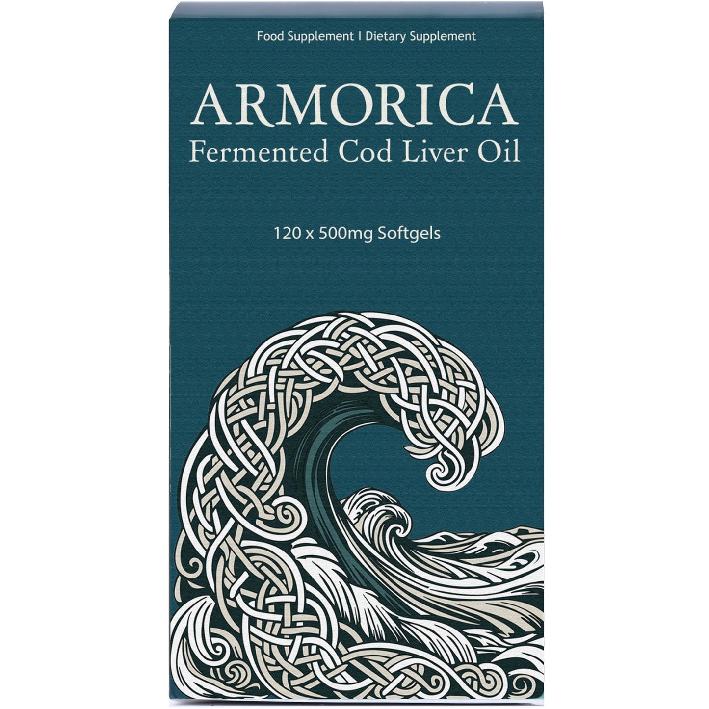 ARMORICA Fermented Cod Liver Oil Capsule, 120 Count