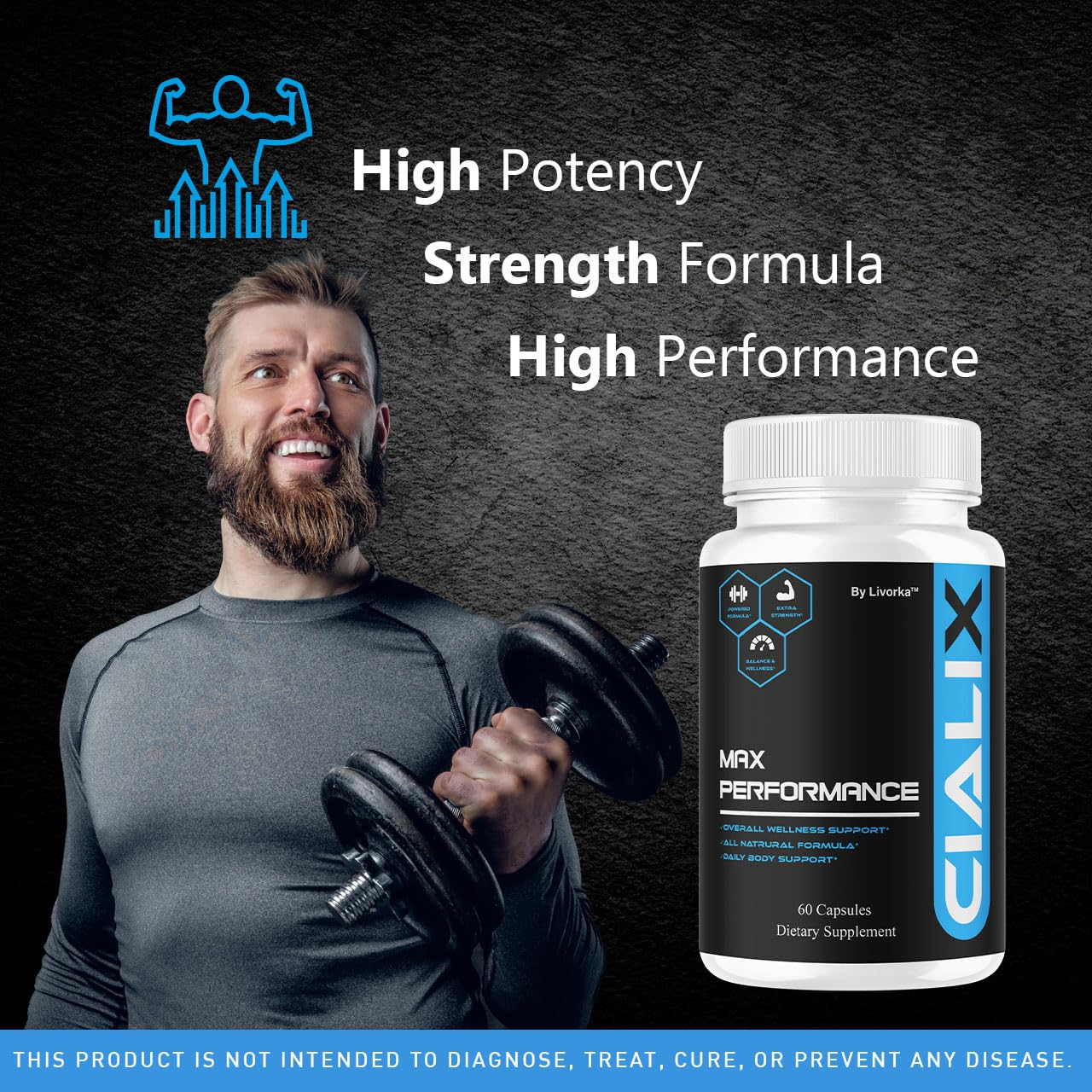 LIVORKA Cialix Capsules for Men 180 Count