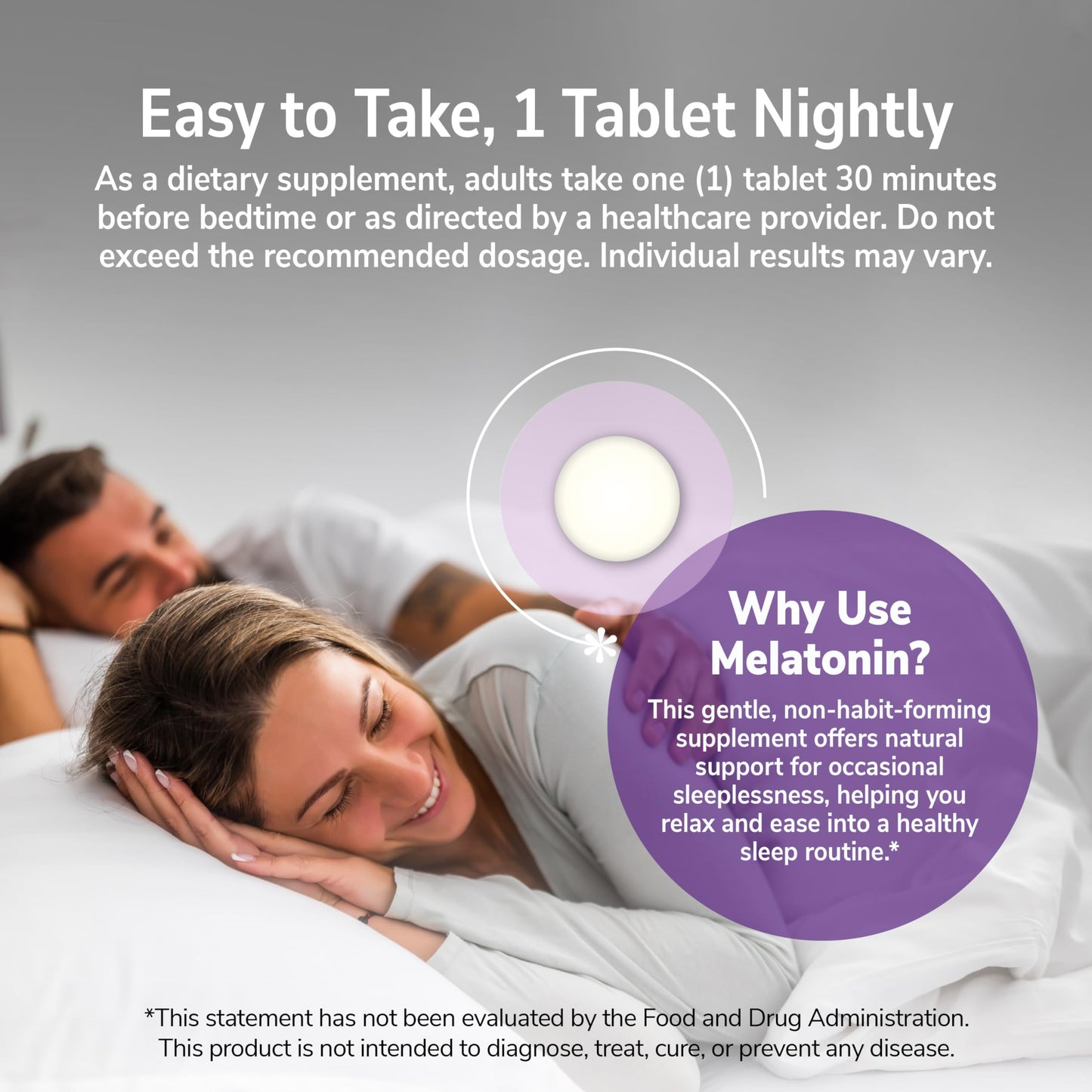 21st Century Melatonin 3mg Gentle Strength Tablets, 200 Count