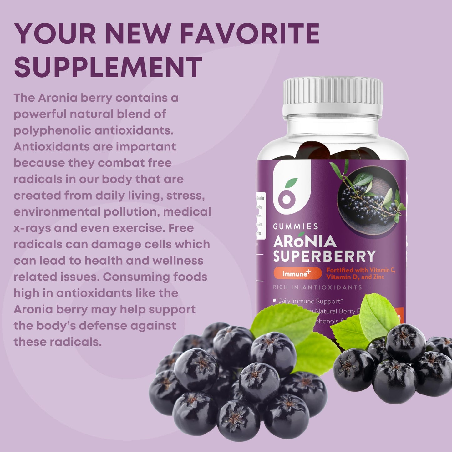Aronia Nutrition SuperBerry Gummies 60 Gummies