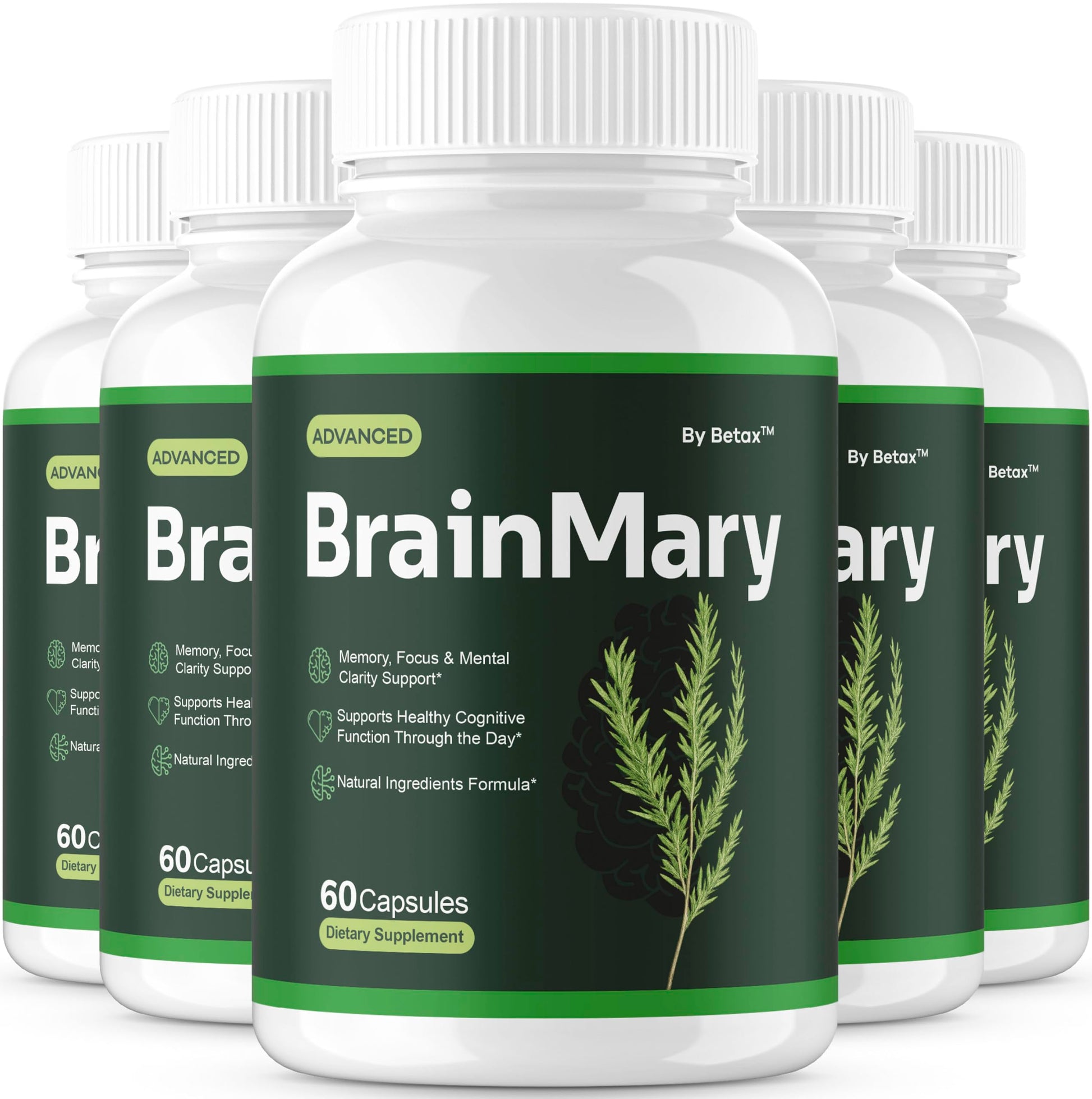 BetaX Brain Mary Capsules, 300 Capsules