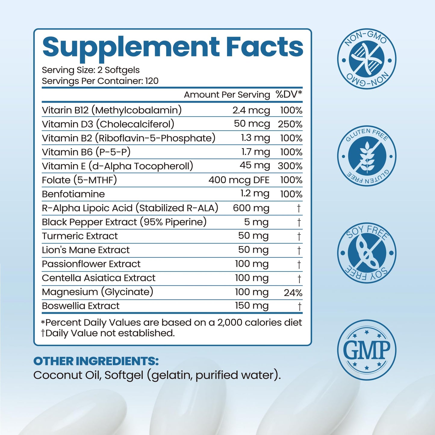 Colivigor R-Alpha Lipoic Acid 600mg Softgel, 240 Count