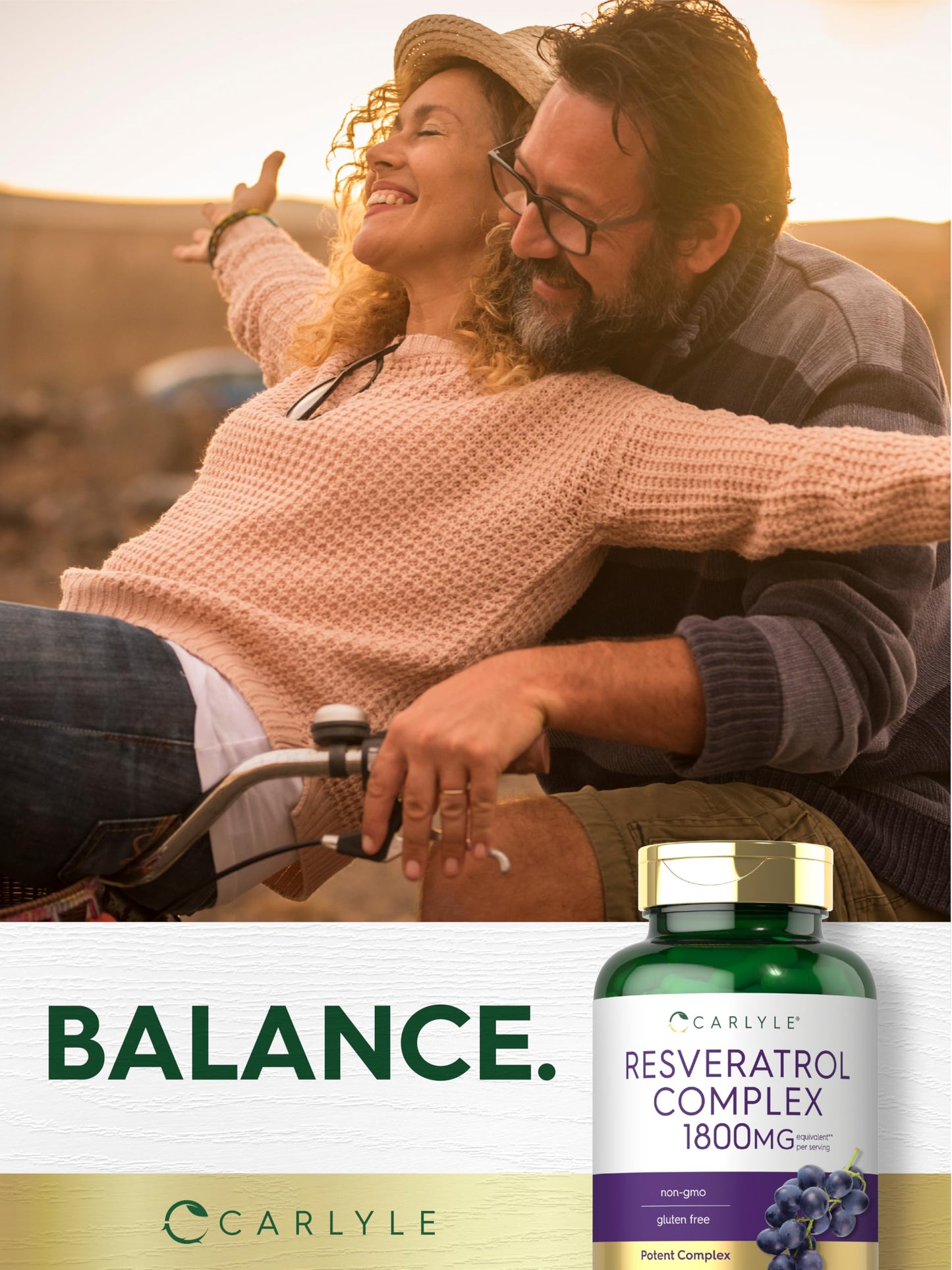 Carlyle Resveratrol Complex Capsules, 180 Count