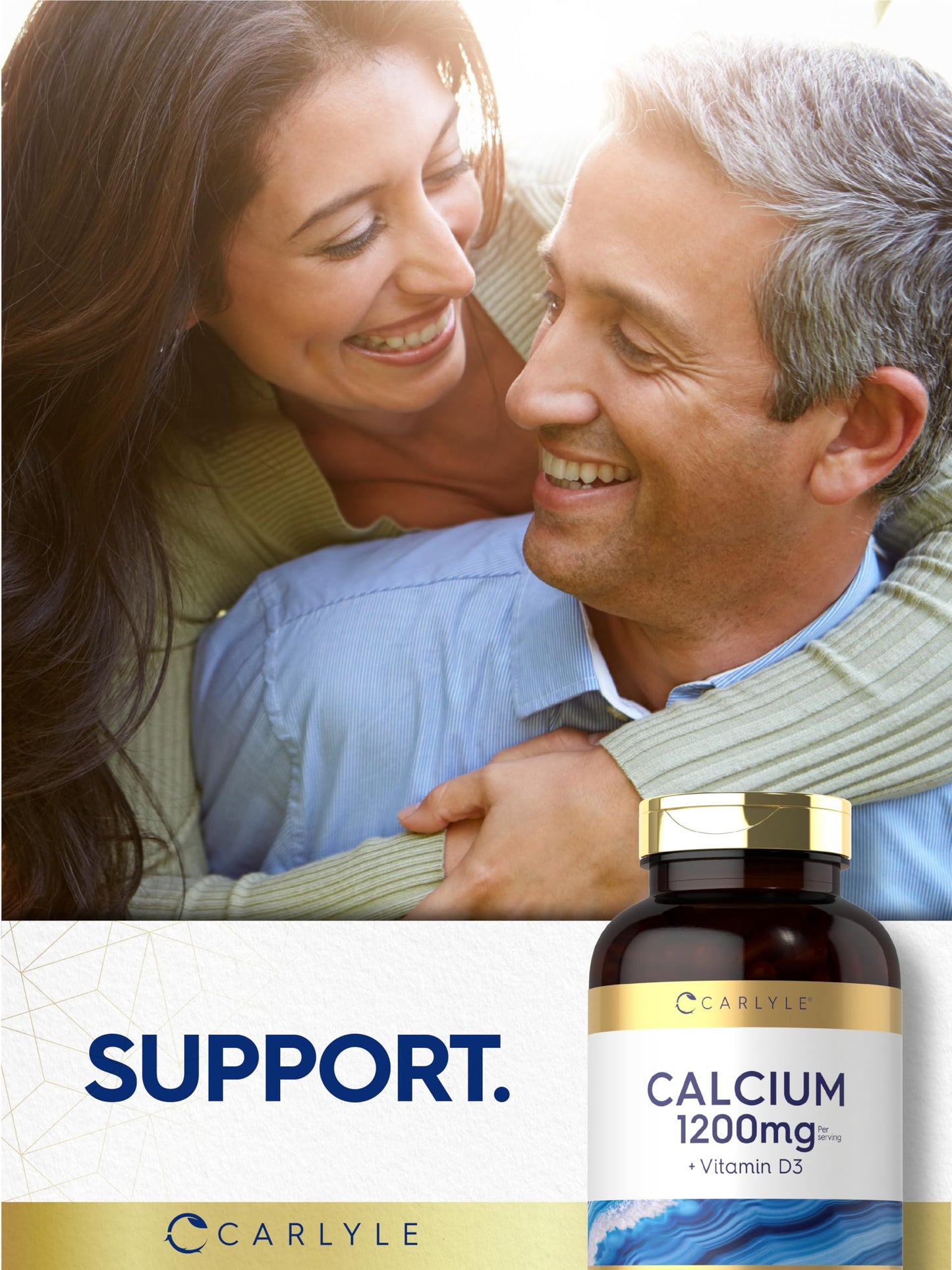 Carlyle Calcium 1200 mg with Vitamin D3 Softgels 250
