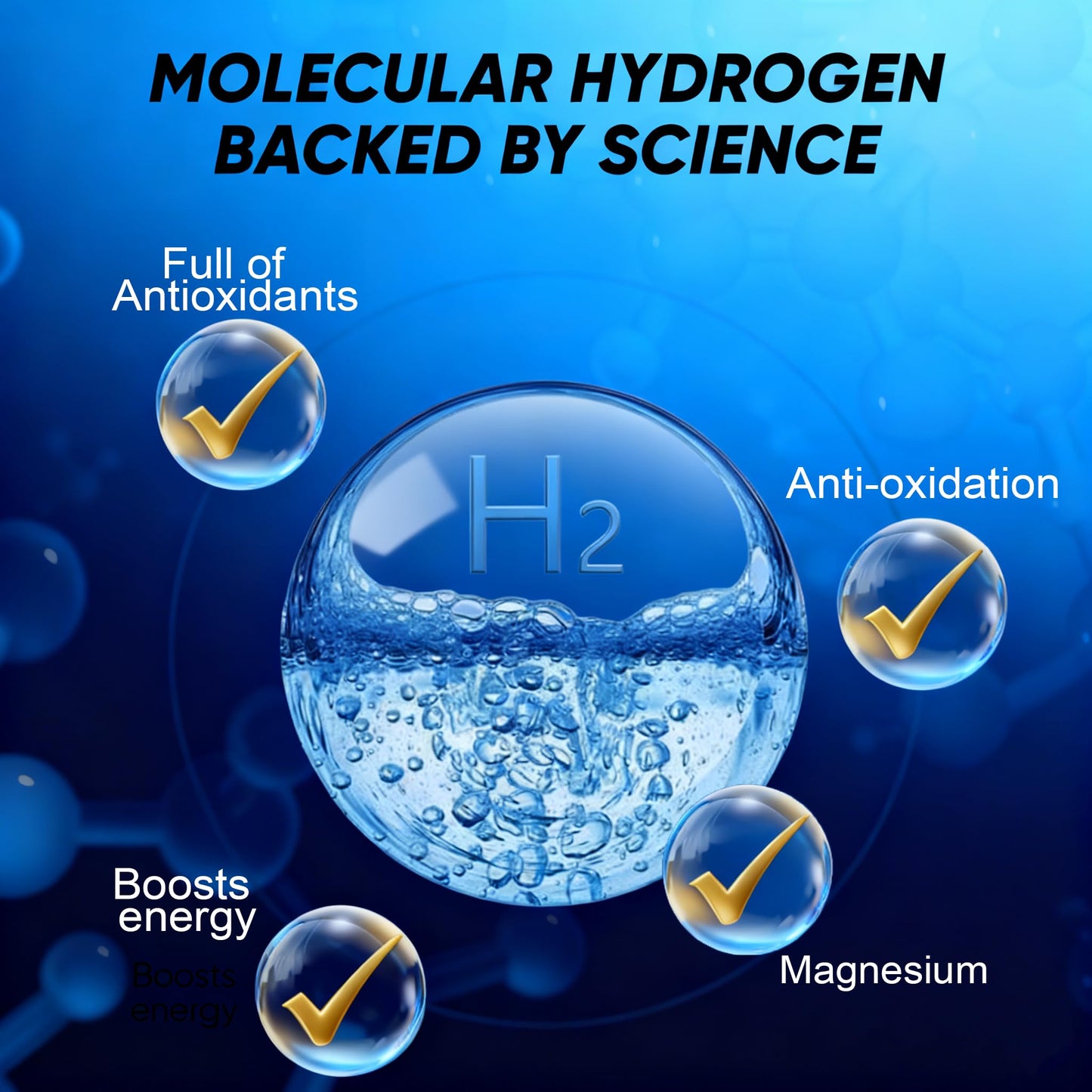 AUCIER Molecular Hydrogen Water Tablets, 60 Tablets
