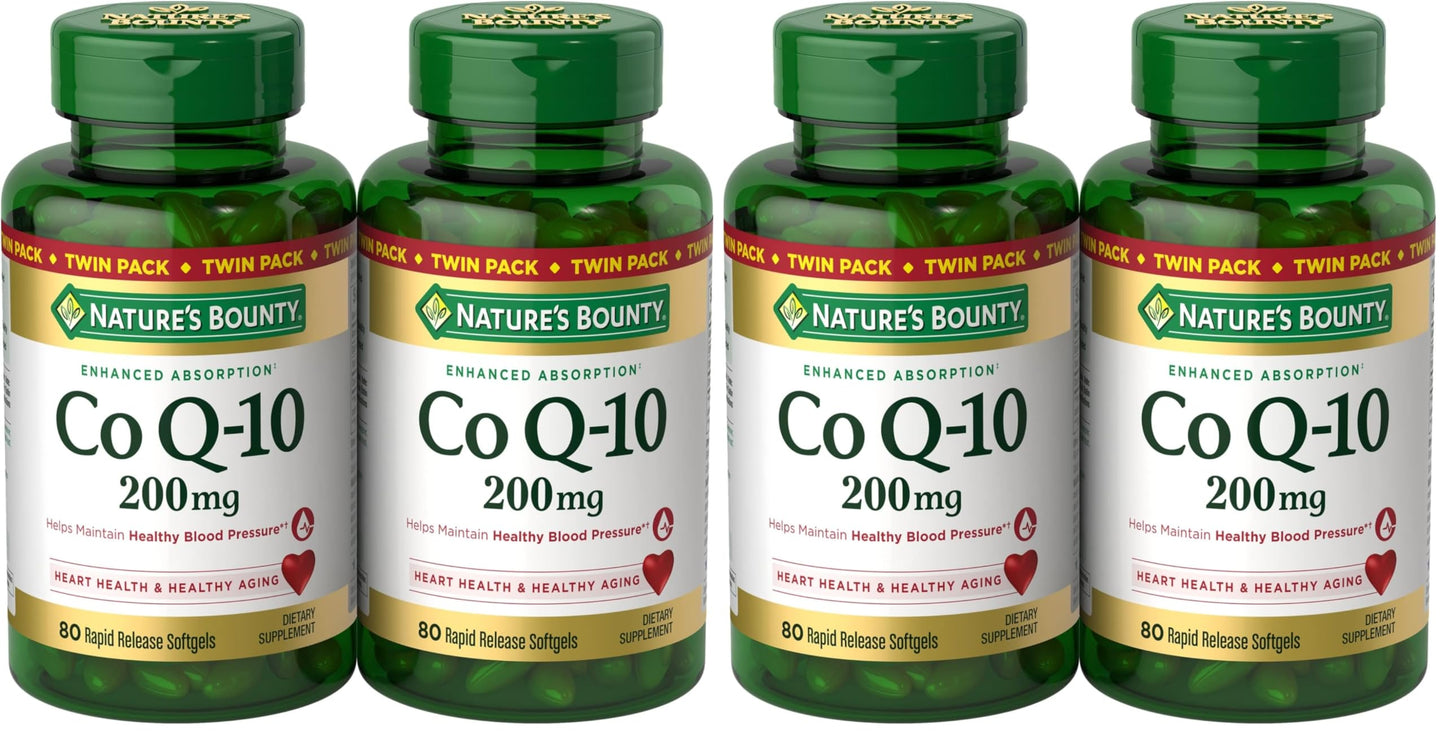 Nature's Bounty CoQ10 200 mg Softgels, 320 Softgels