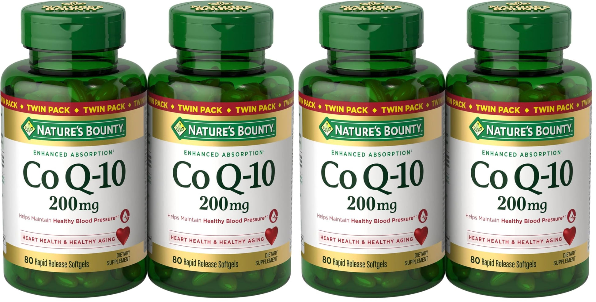Nature's Bounty CoQ10 200 mg Softgels, 320 Softgels