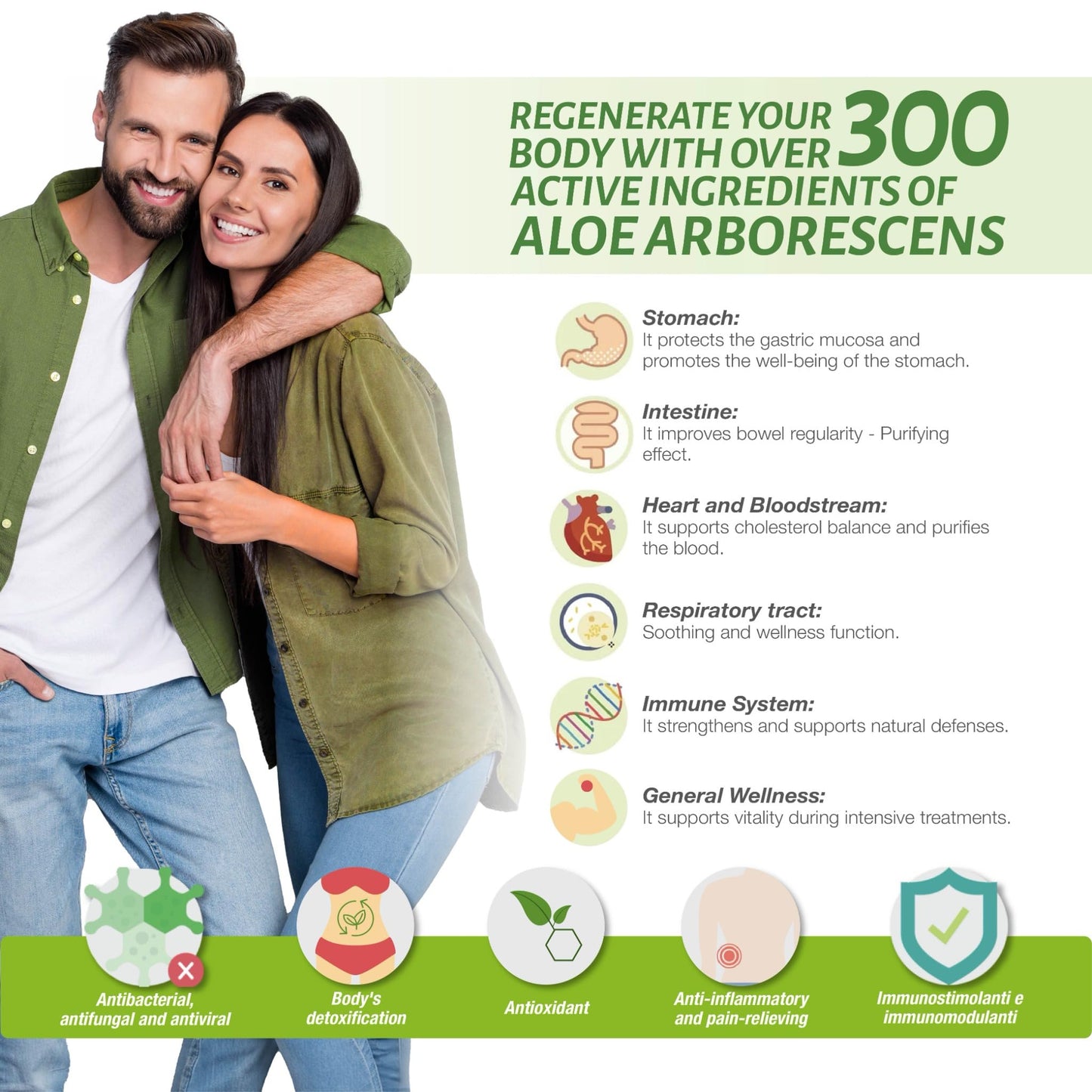 Aloe-beta Aloe Arborescens Natural Power Capsules, 0.53 oz (Pack of 1)