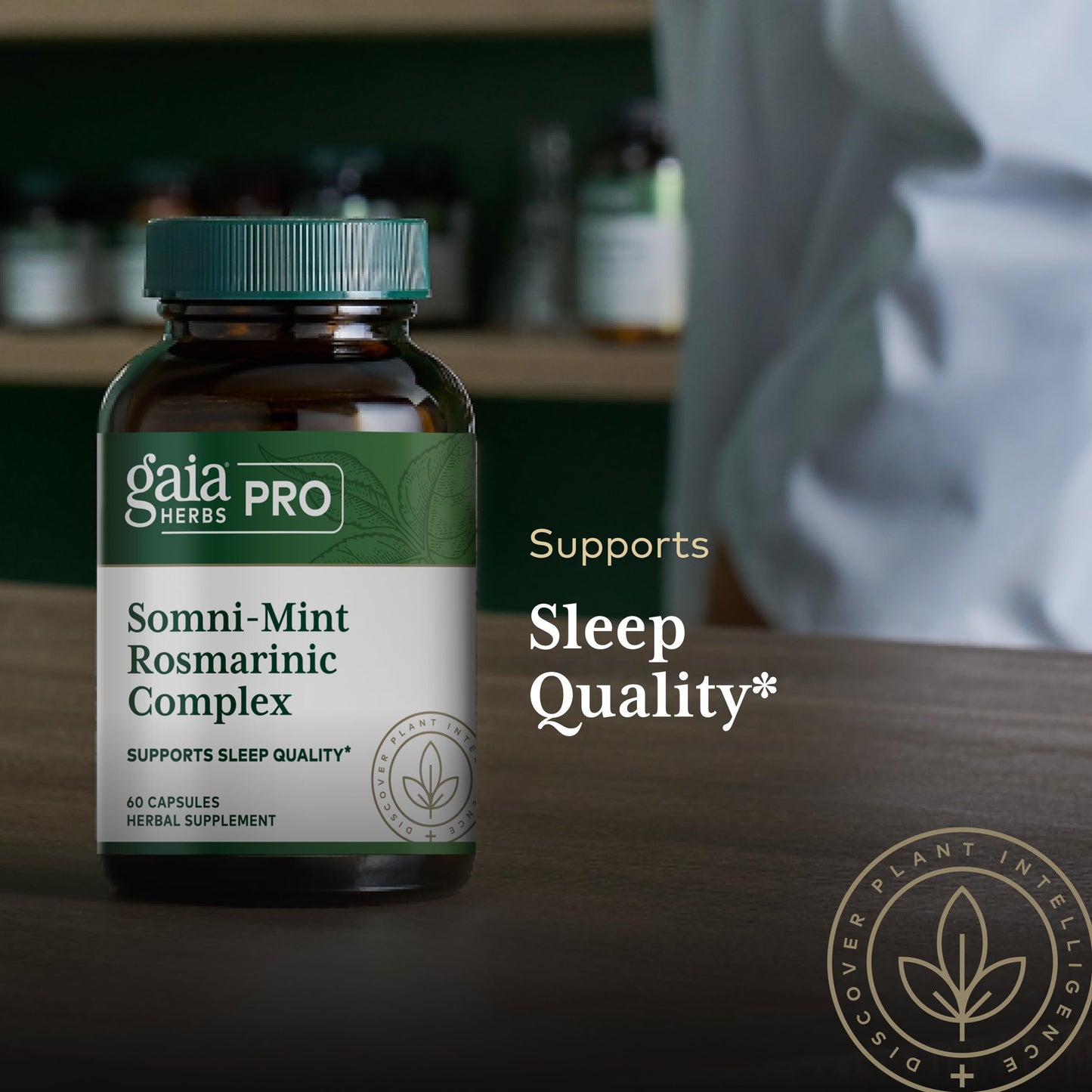 Gaia Herbs Pro Somni-Mint Rosmarinic Complex Capsule, 60 Count