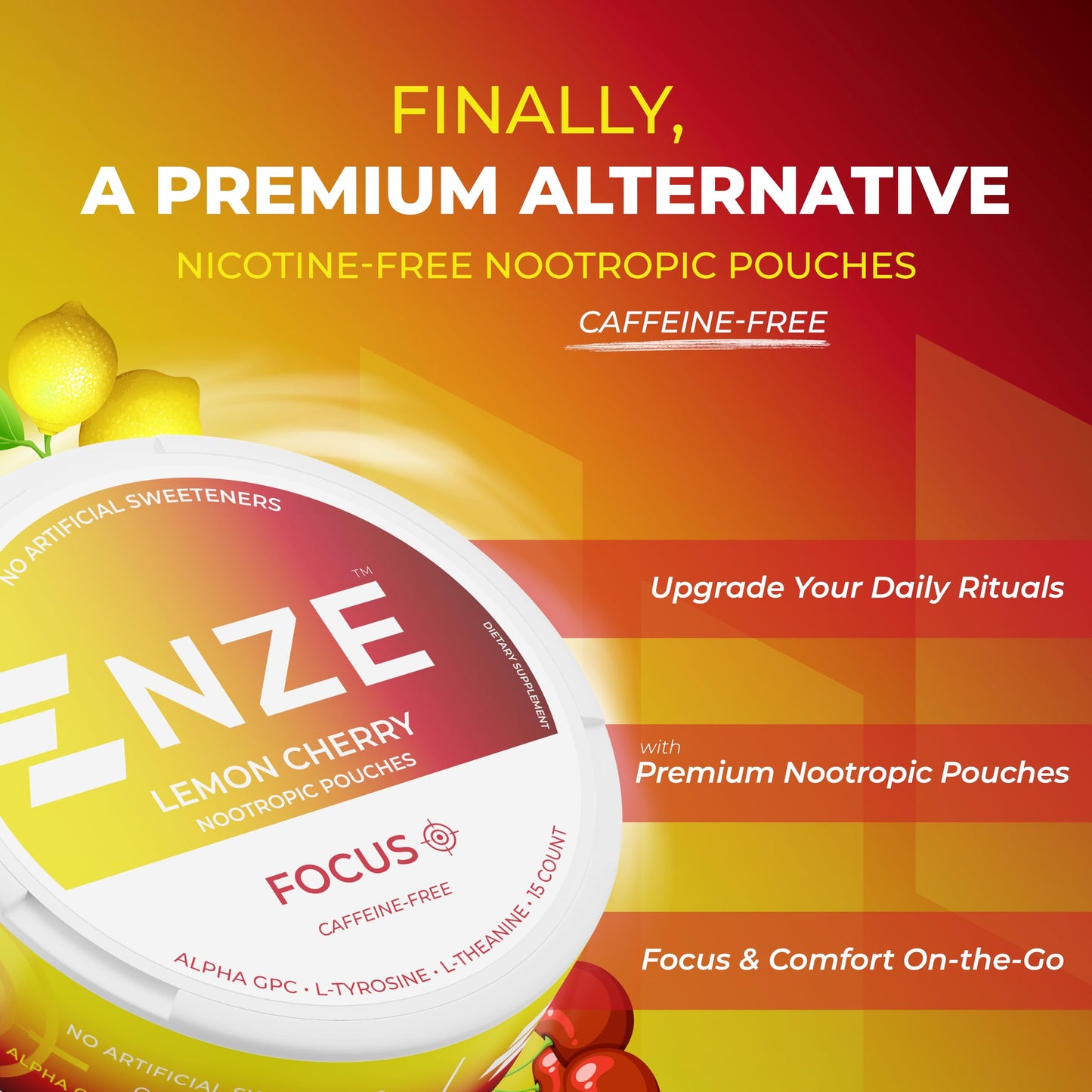 NZE Caffeine Free Nootropic Caplets 5 Count