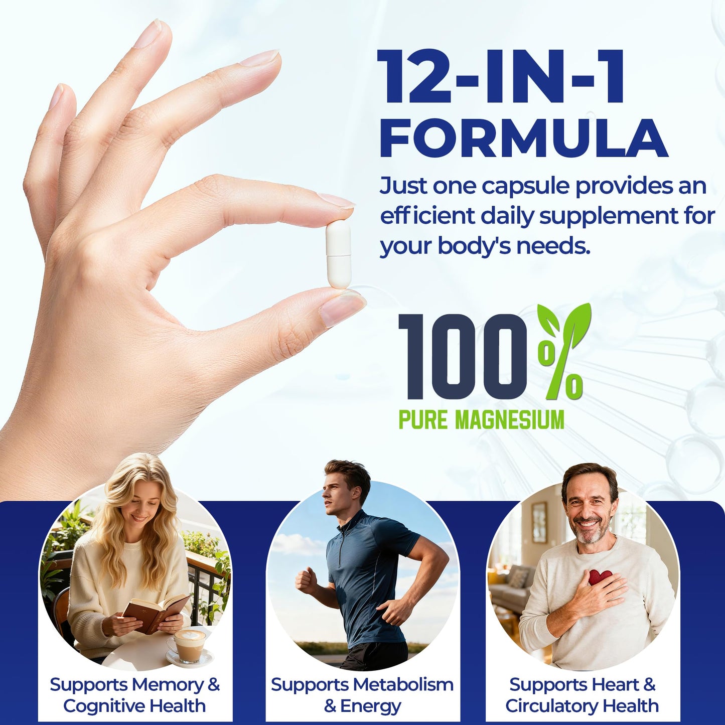 Vccvaa Magnesium Complex 700mg Capsules, 120 Capsules