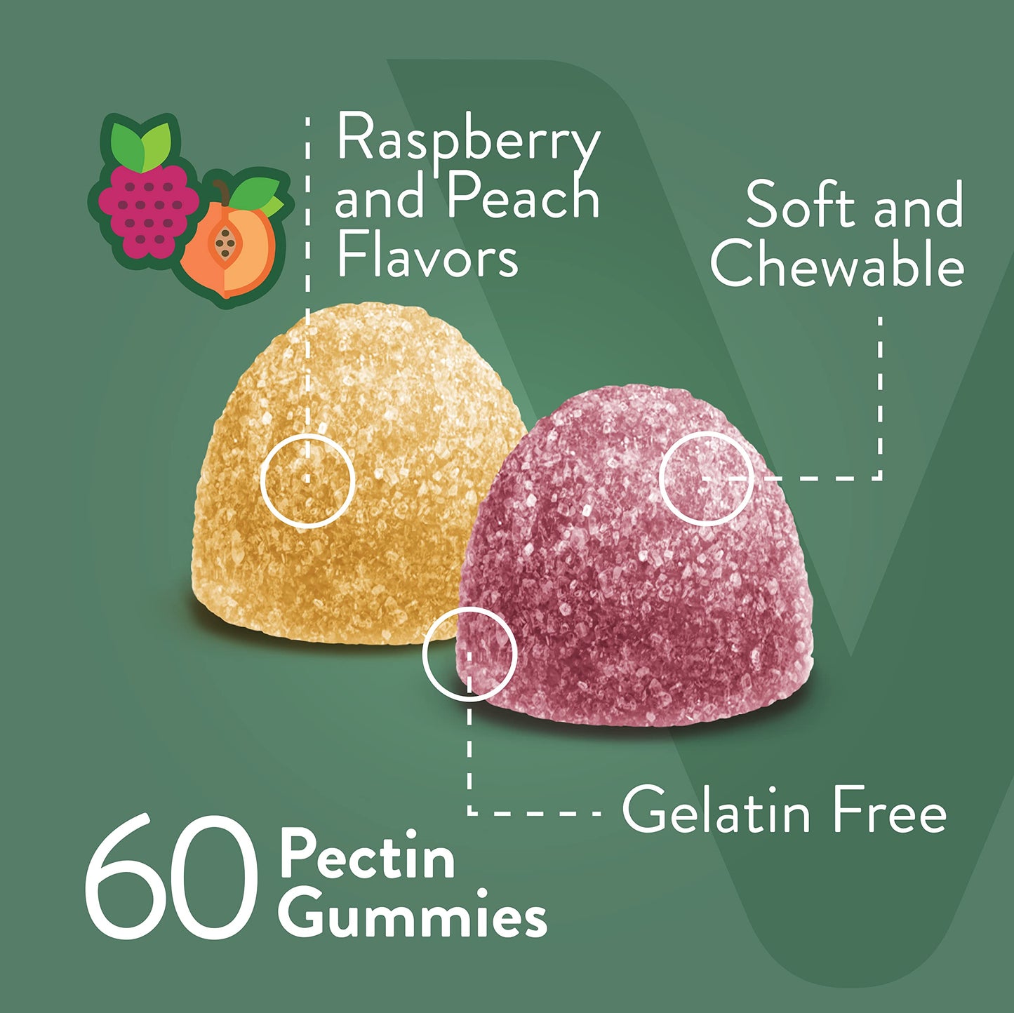 Viteey Magnesium Gummies 170 mg Magnesium Citrate - 60 Gummies