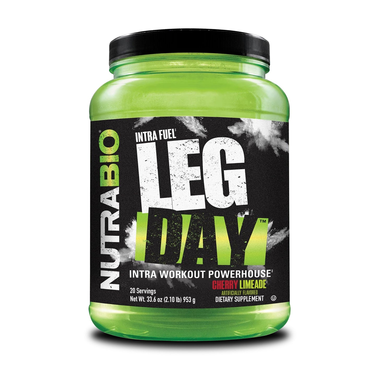 NutraBio Leg Day Intra Workout Powder Cherry Lime 33.6