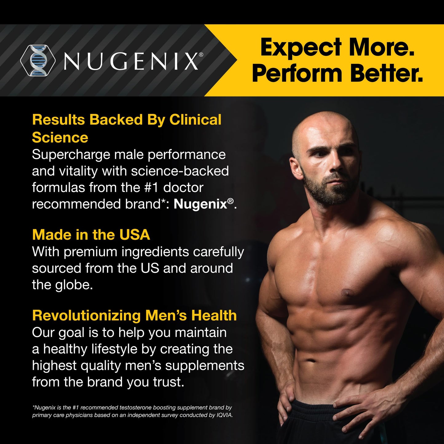Nugenix Total-T Testosterone Booster Capsules, 90 Count