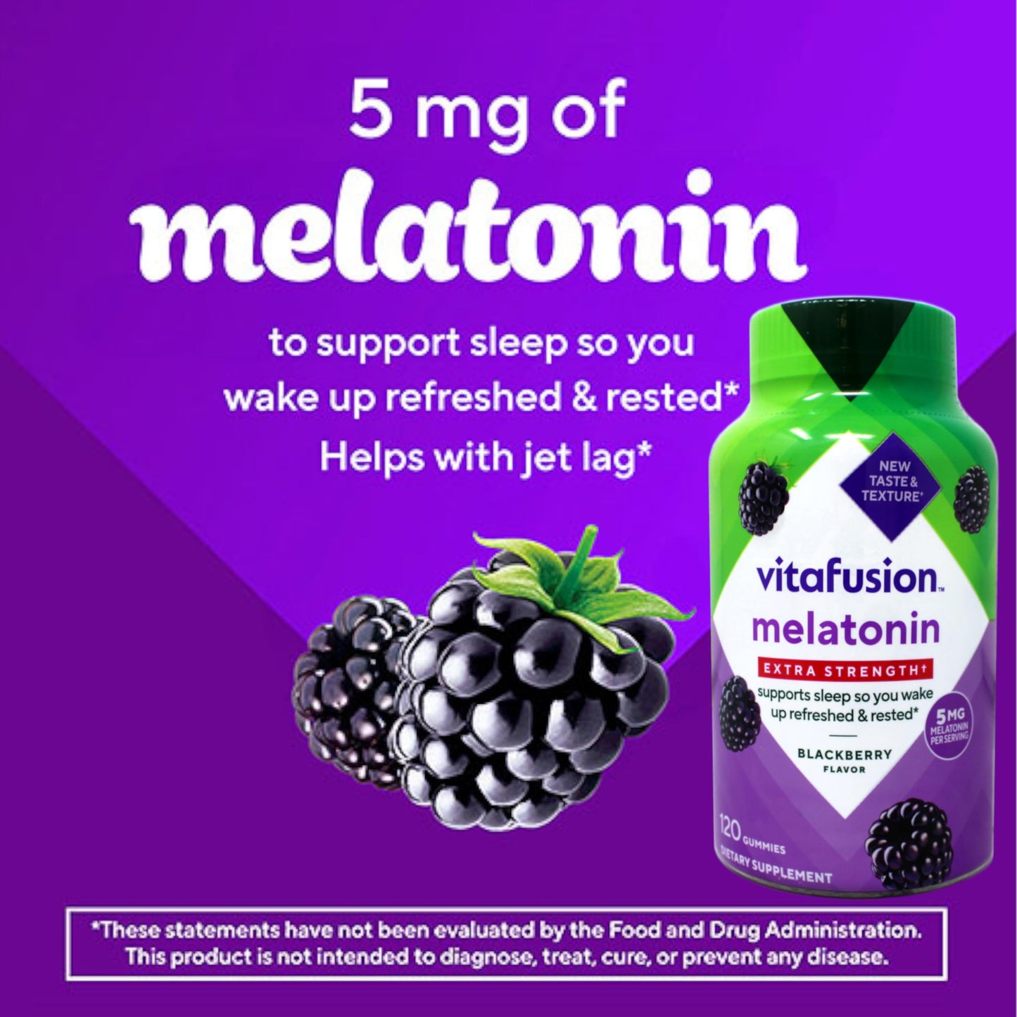 Vitafusion Melatonin Extra Strength 5mg Gummies, 360 Count