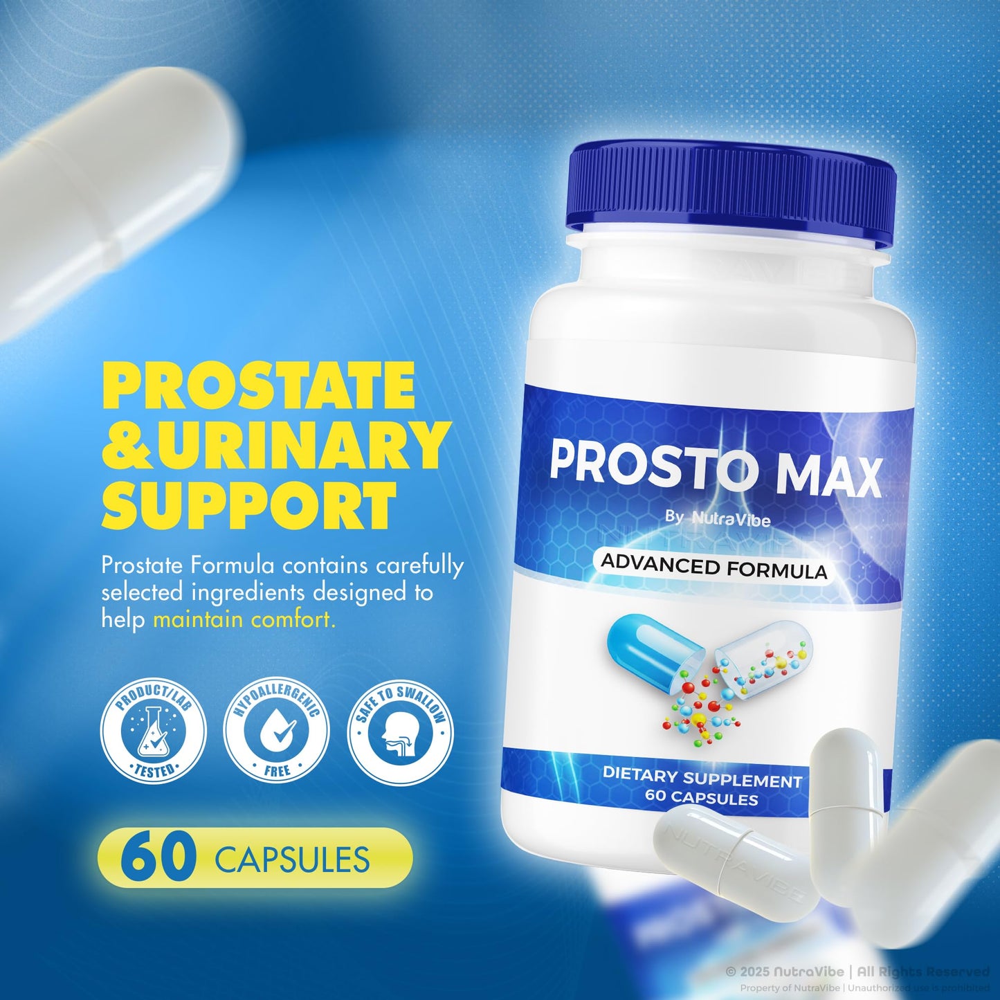 NutraVibe Prosto Max ProstoMax Capsules, 120 Capsules