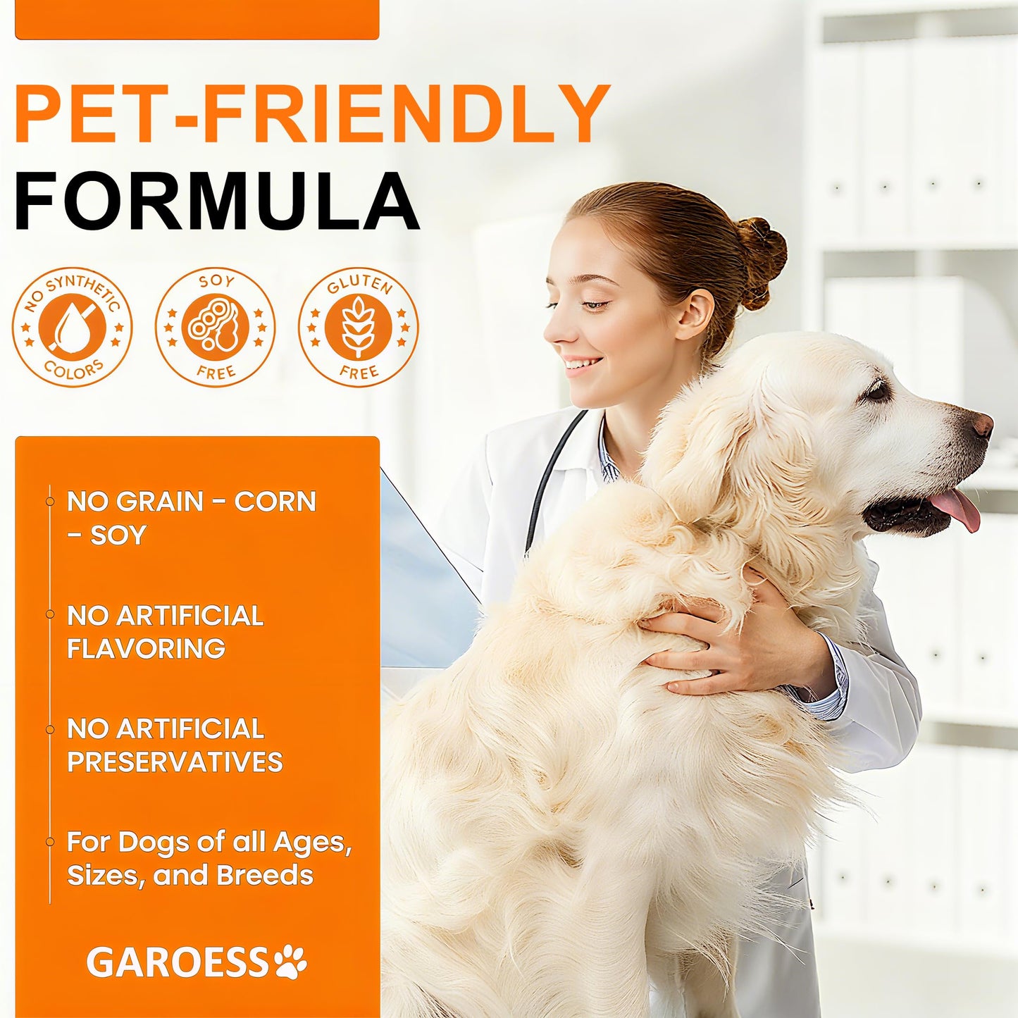 GAROESS CoQ10 Heart Chews Soft Chews for Dogs 120 Count