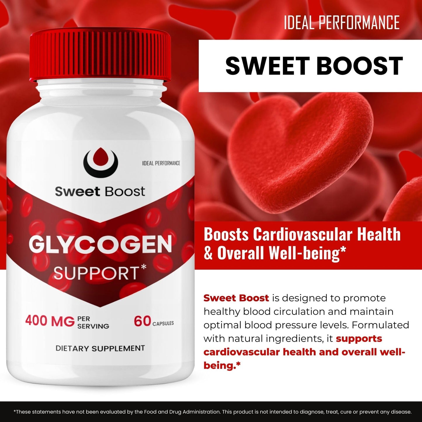 Ideal Performance Sweet Boost Glycogen Support Capsules, 60 Count