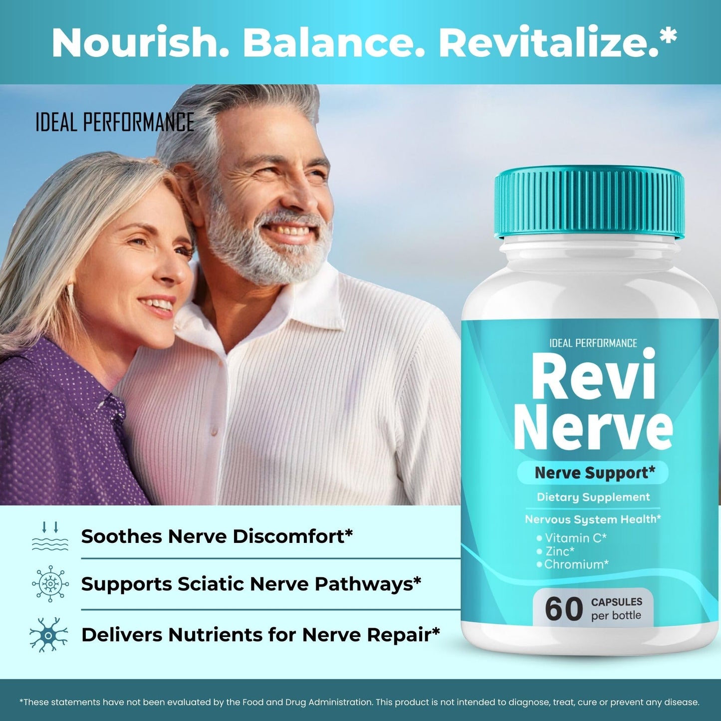 IDEAL PERFORMANCE Revi Nerve Capsules 120 Capsules