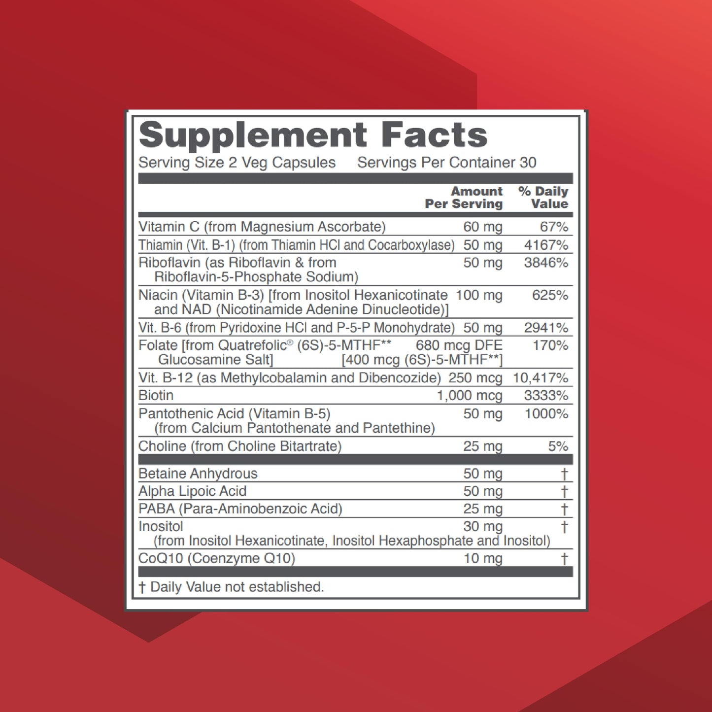 Protocol for Life Balance B Complex Neuro Factors 60 Capsules
